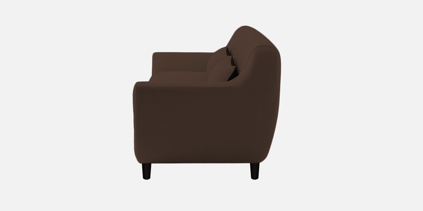 Nesco Boucle Fabric 3 Seater Sofa In Bringo Brow Colour