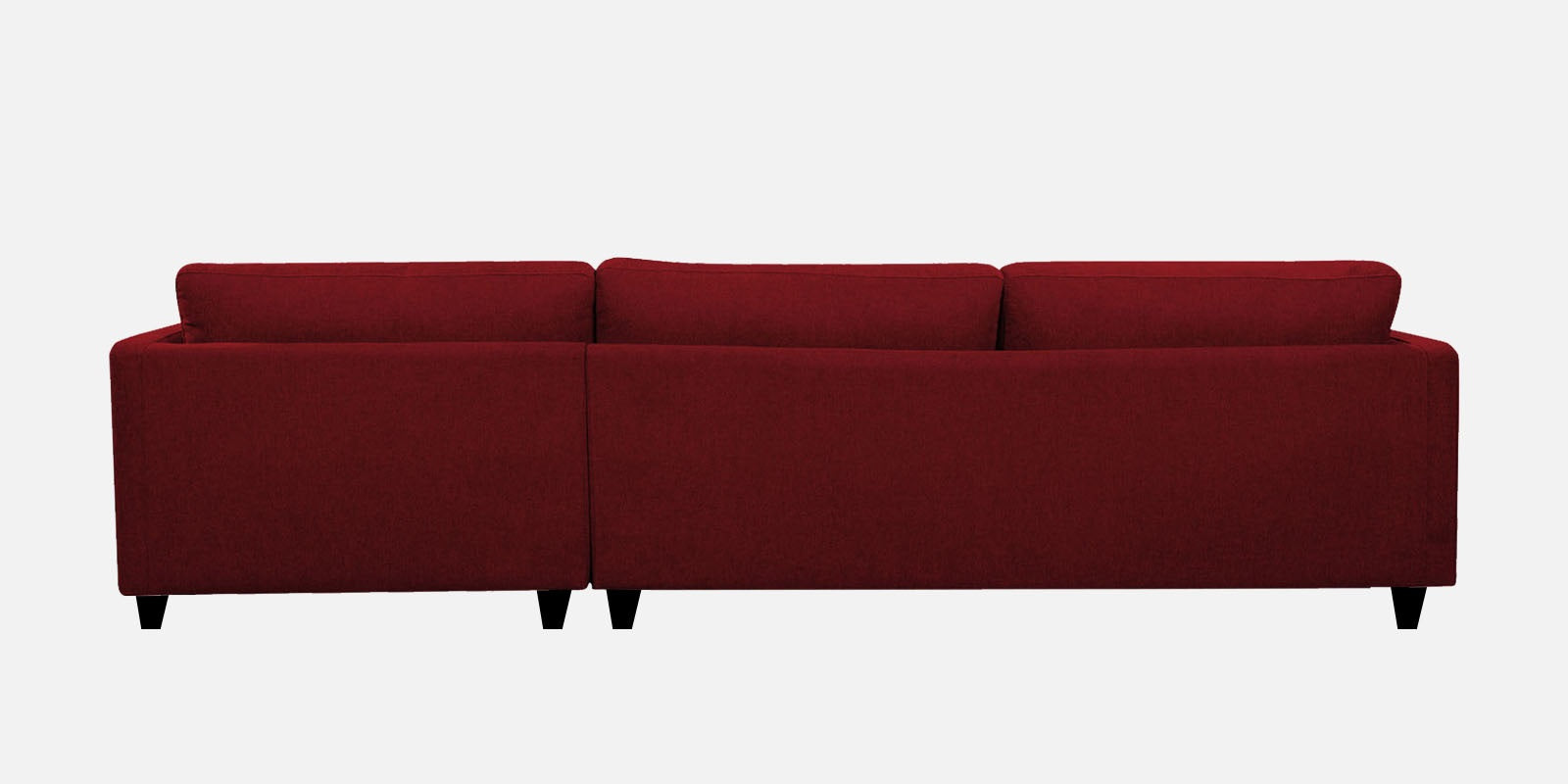Kera Fabric RHS Sectional Sofa (3+Lounger) In Blood Maroon Colour - Febonic Living