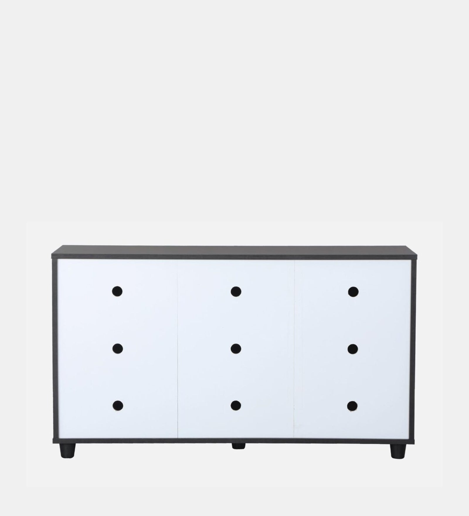 Vansa Shoe Rack In Wenge And Frosty White Finish - Febonic Living