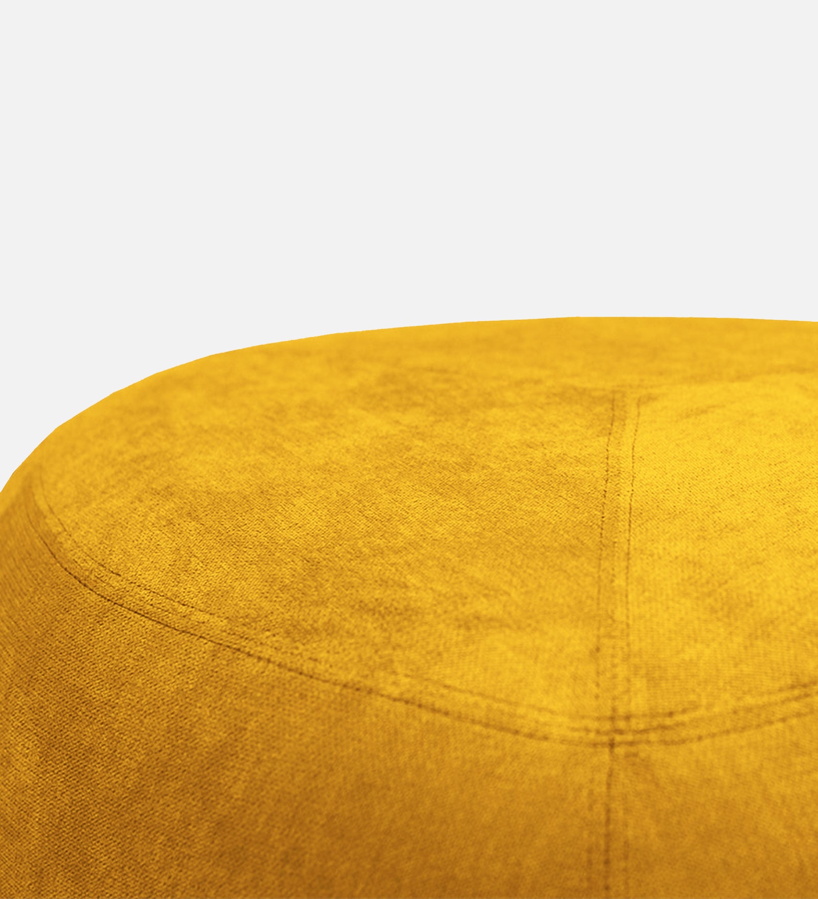 Keori Fabric Pouffe In Bold Yellow Colour - Febonic Living