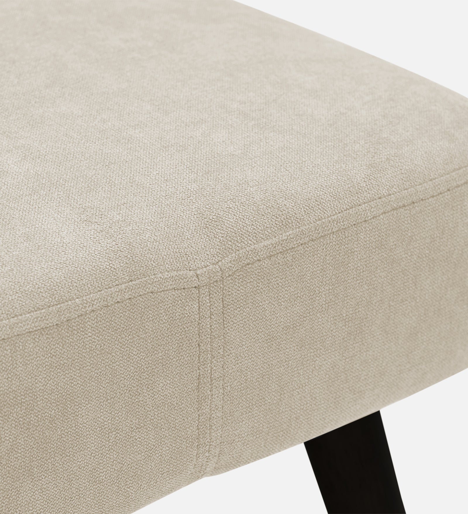 Luke Fabric Foot Stool In Ivory Cream Colour - Febonic Living