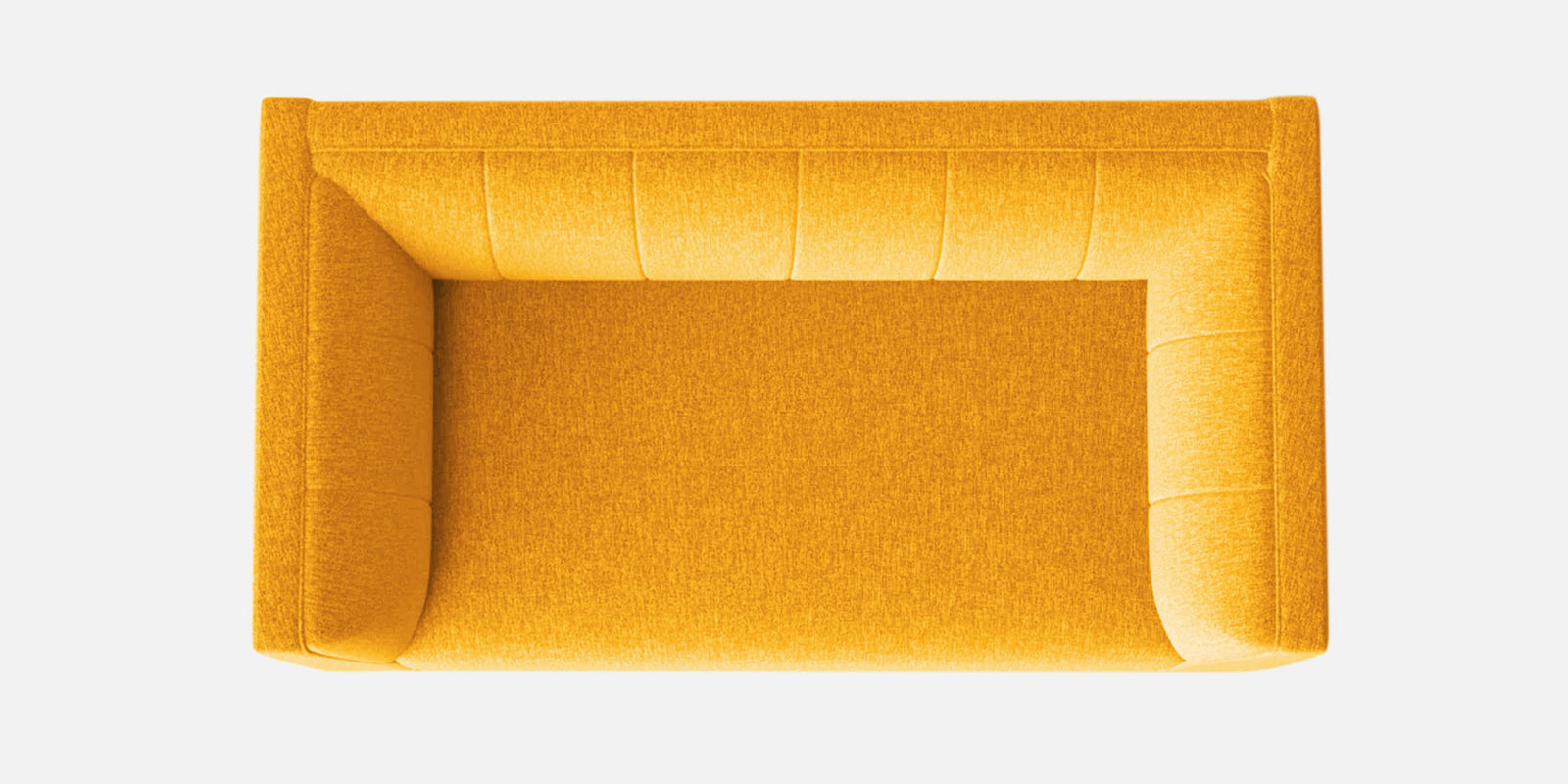 Chastin Fabric 2 Seater Sofa In Bold Yellow Colour - Febonic Living