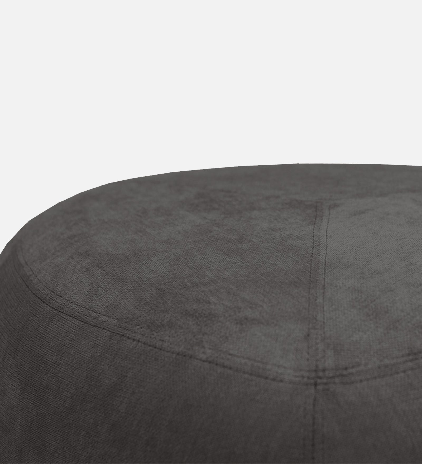 Keori Fabric Pouffe In Charcoal Grey Colour - Febonic Living