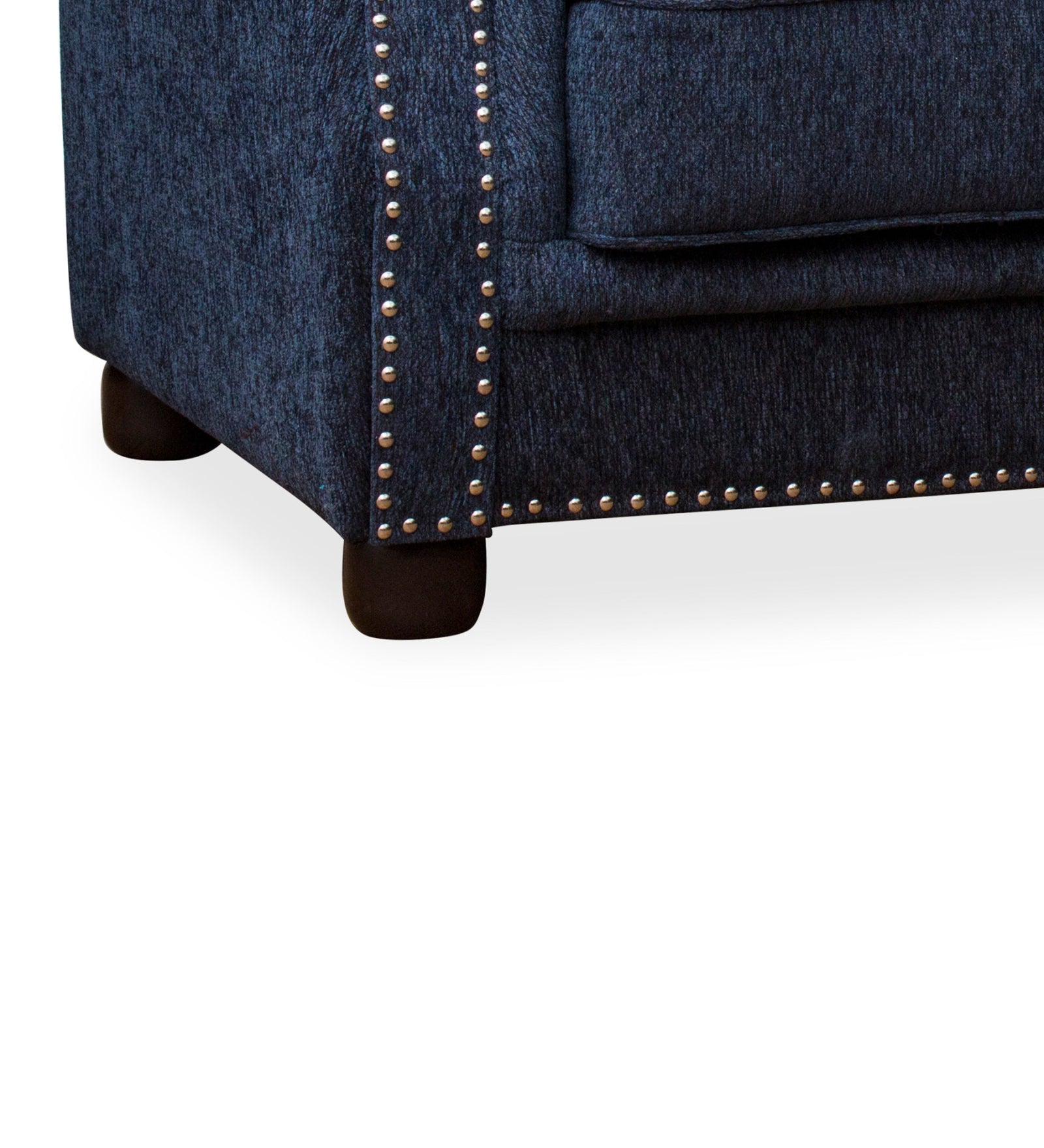 Muba Fabric 1 Seater Sofa In Royal Blue Colour - Febonic Living