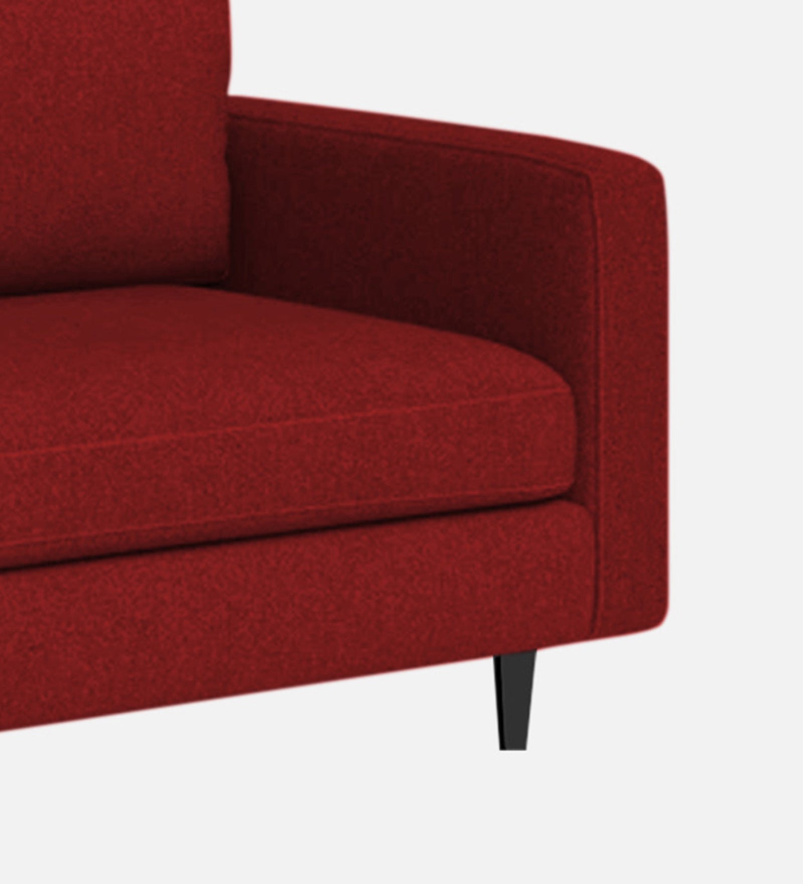 Alitza Fabric LHS Chaise Lounger In Blood Maroon Colour - Febonic Living