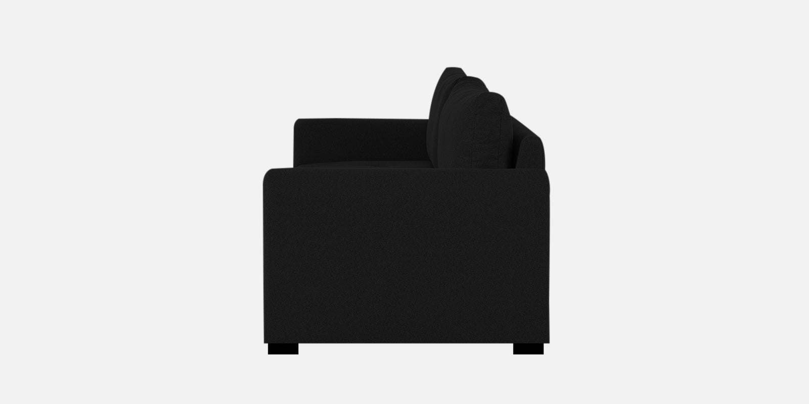 Sigma Fabric 3 Seater Pull Out Sofa Cum Bed In Zed Black Colour - Febonic Living