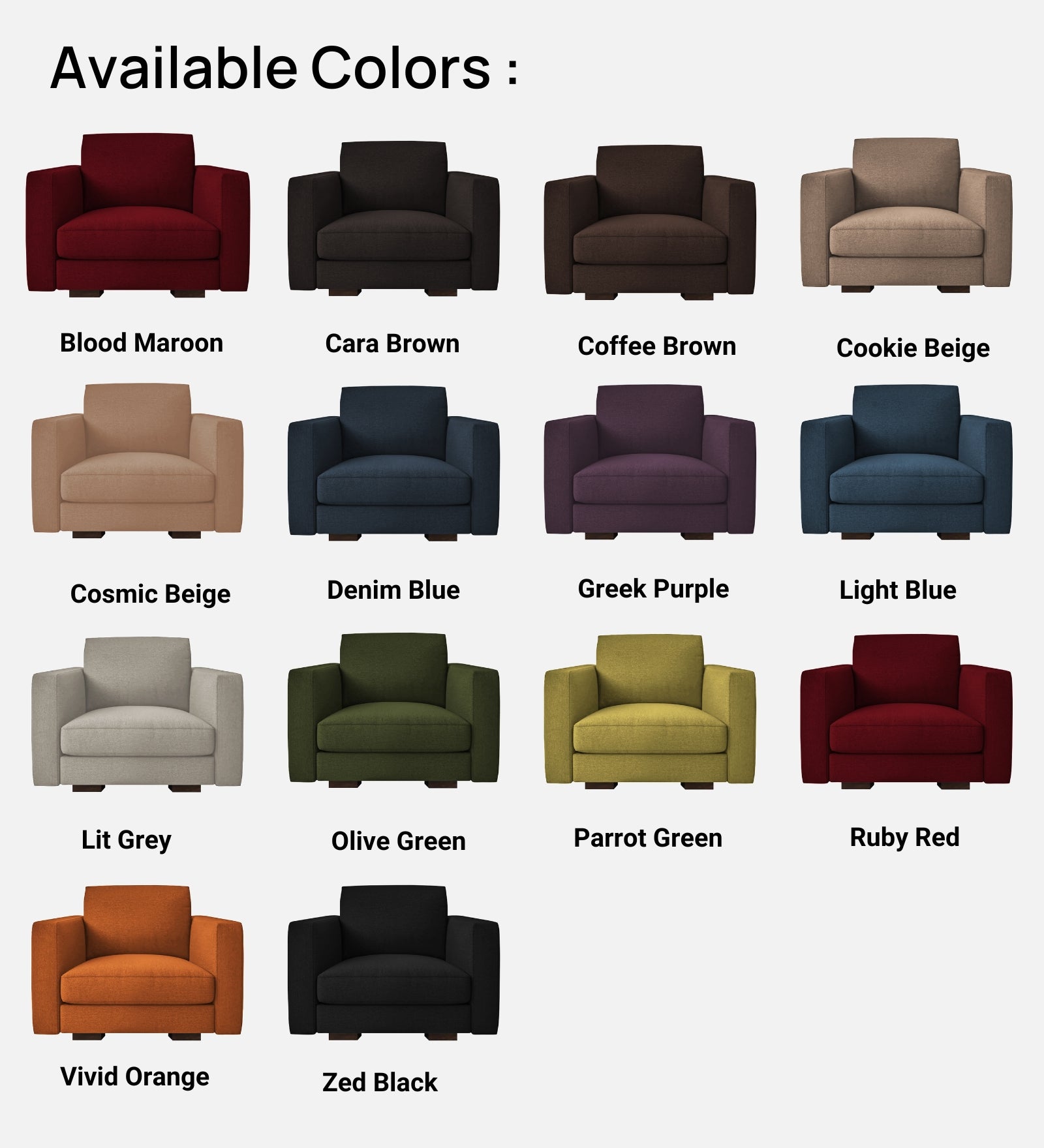 Messy Fabric 1 Seater Sofa In Sea Green Colour - Febonic Living