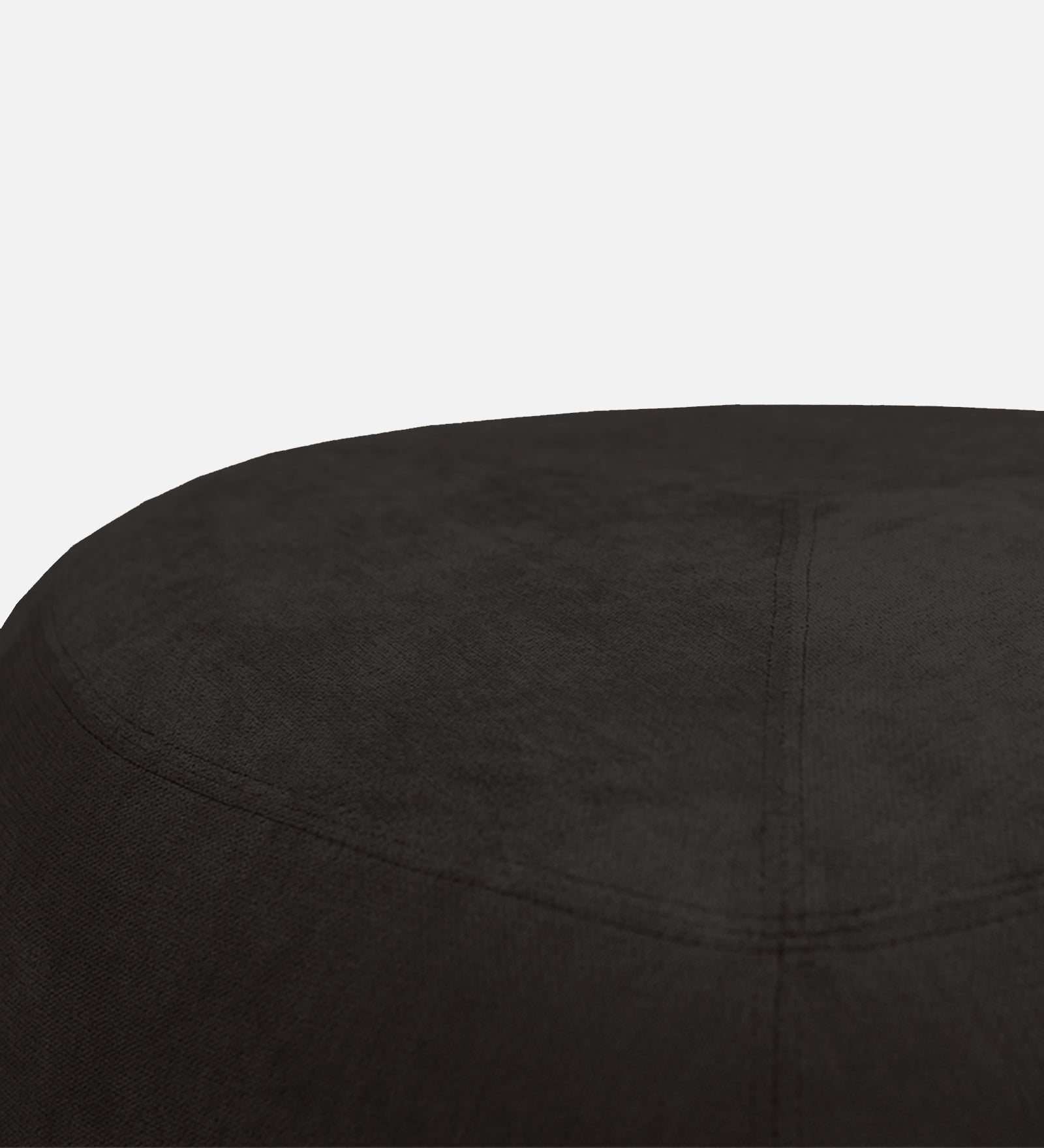 Keori Fabric Pouffe In Zed Black Colour - Febonic Living