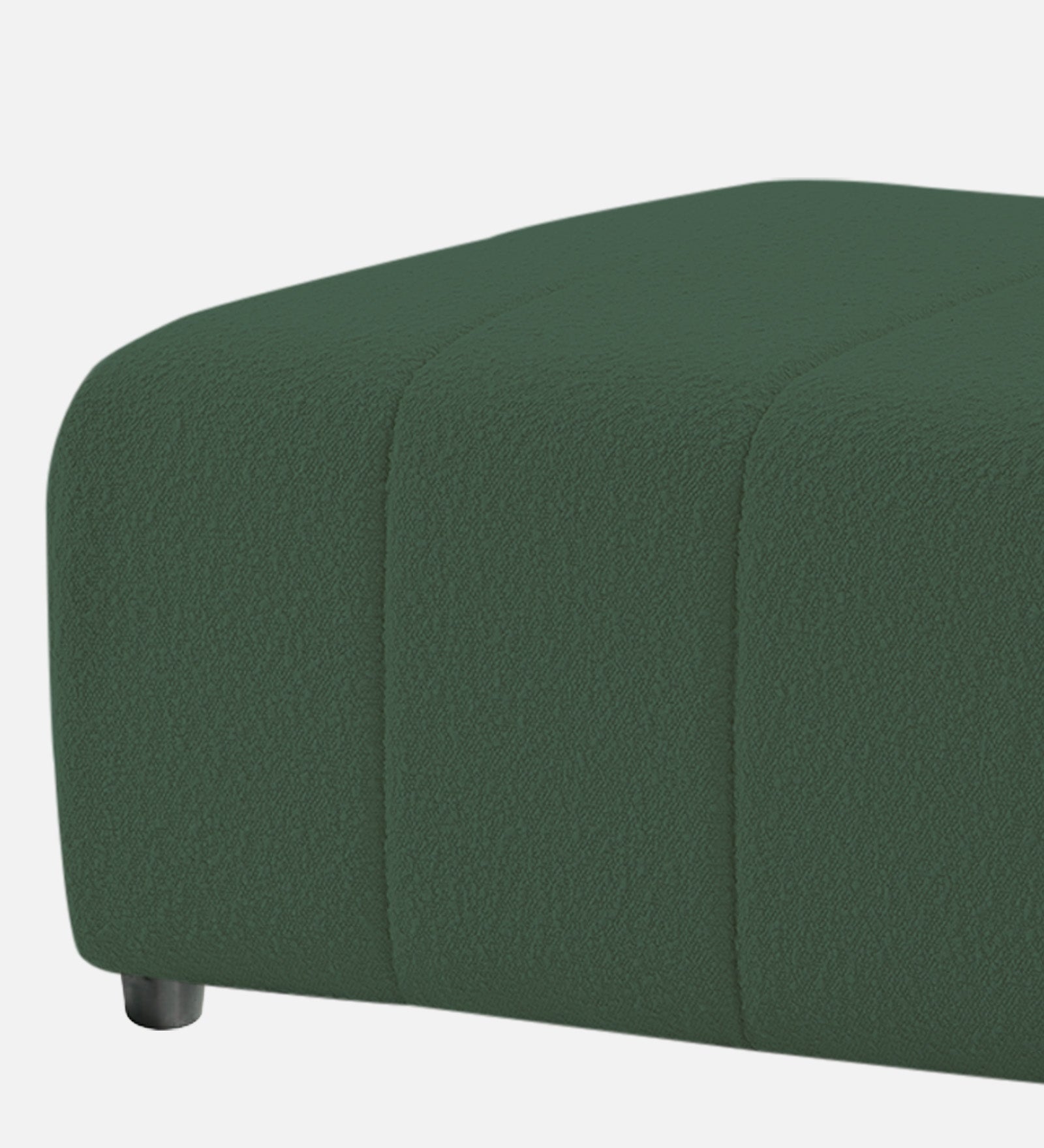 Lark Boucle Bench In Bottle Green Colour - Febonic Living