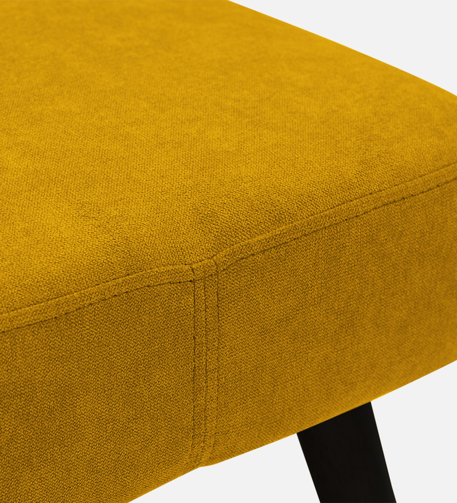 Luke Fabric Foot Stool In Bold Yellow Colour - Febonic Living