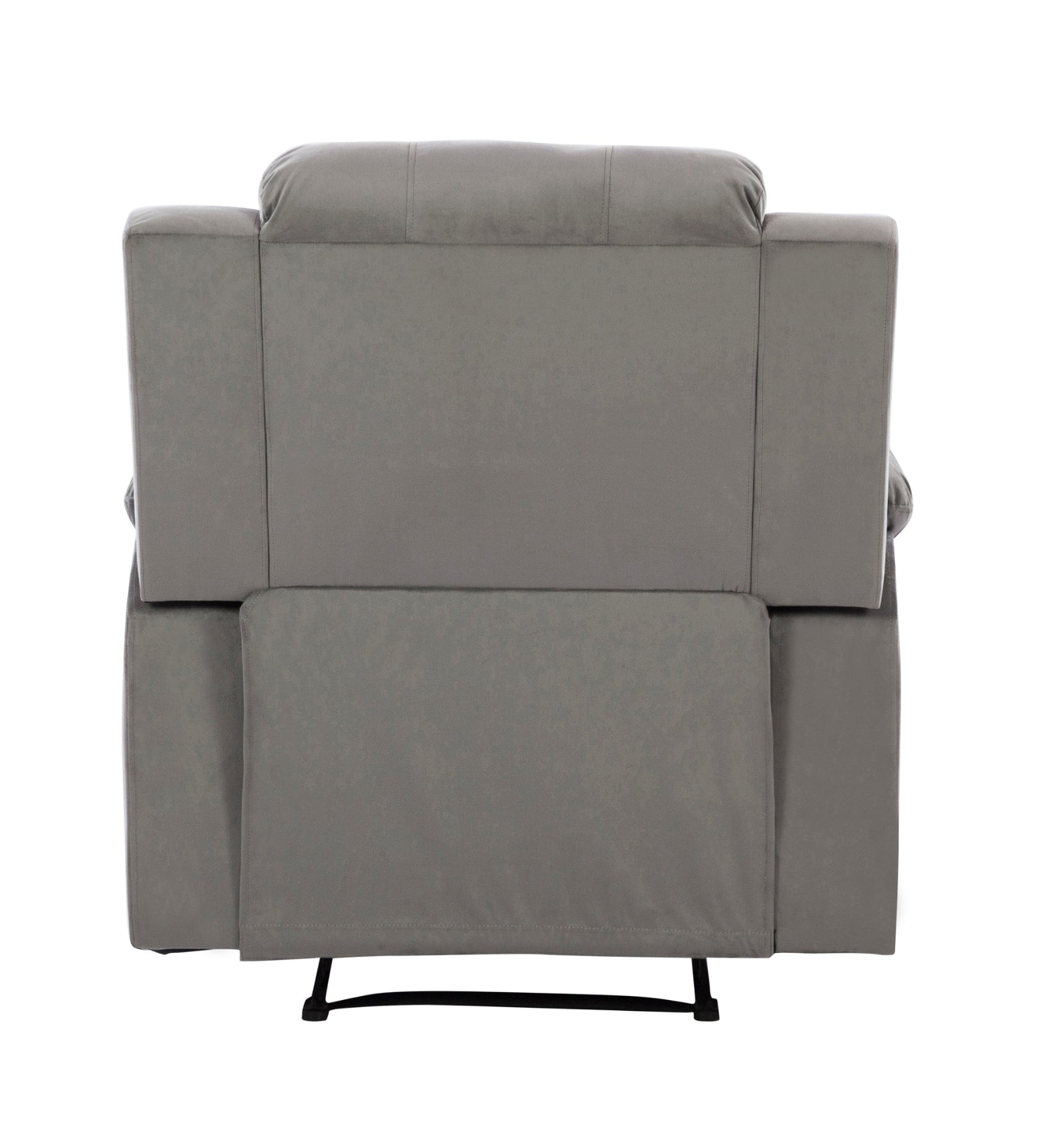 Newton Velvet 1 Seater Motorized Recliner In Concrete Grey Colour - Febonic Living