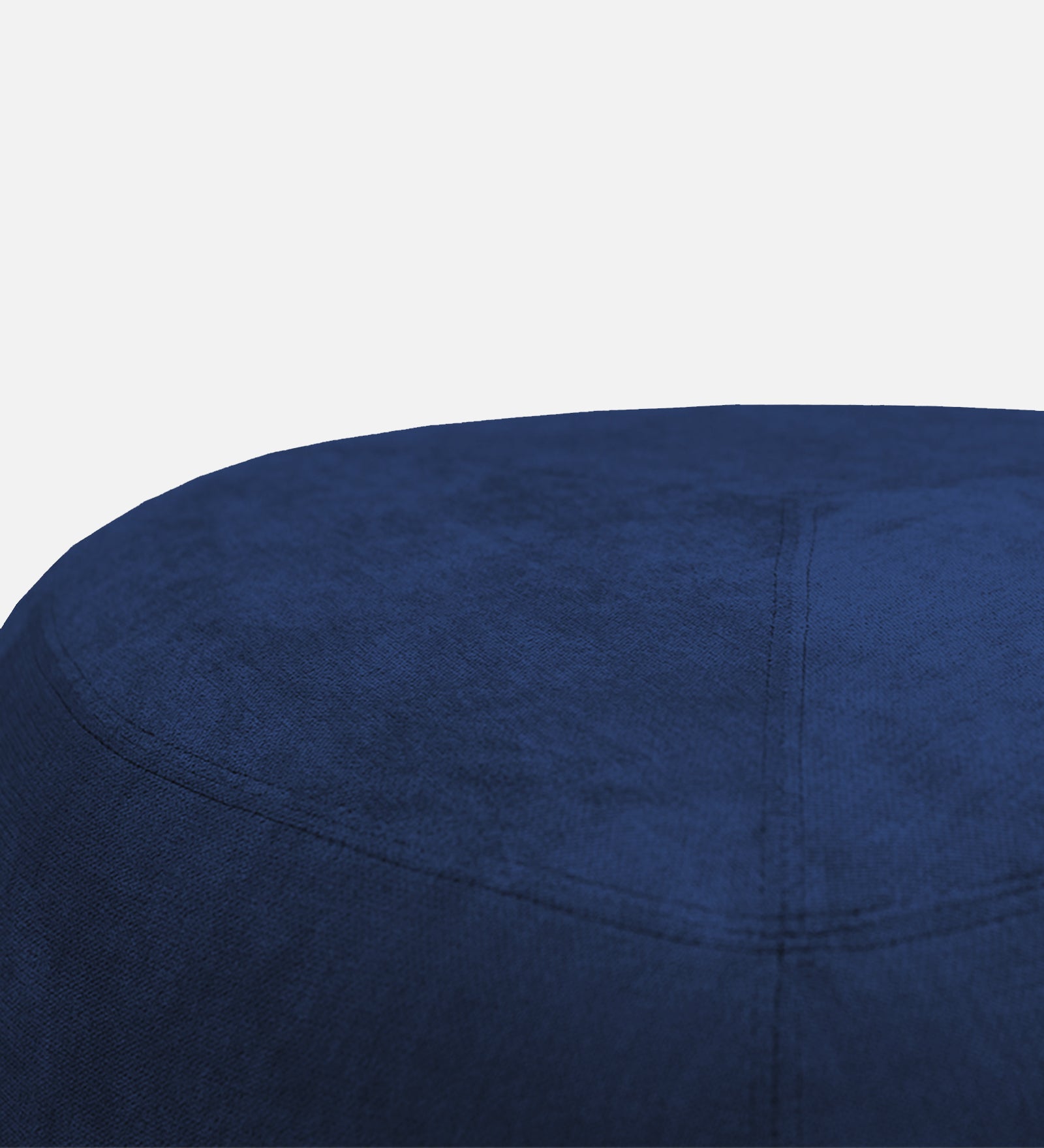 Keori Fabric Pouffe In Royal Blue Colour - Febonic Living