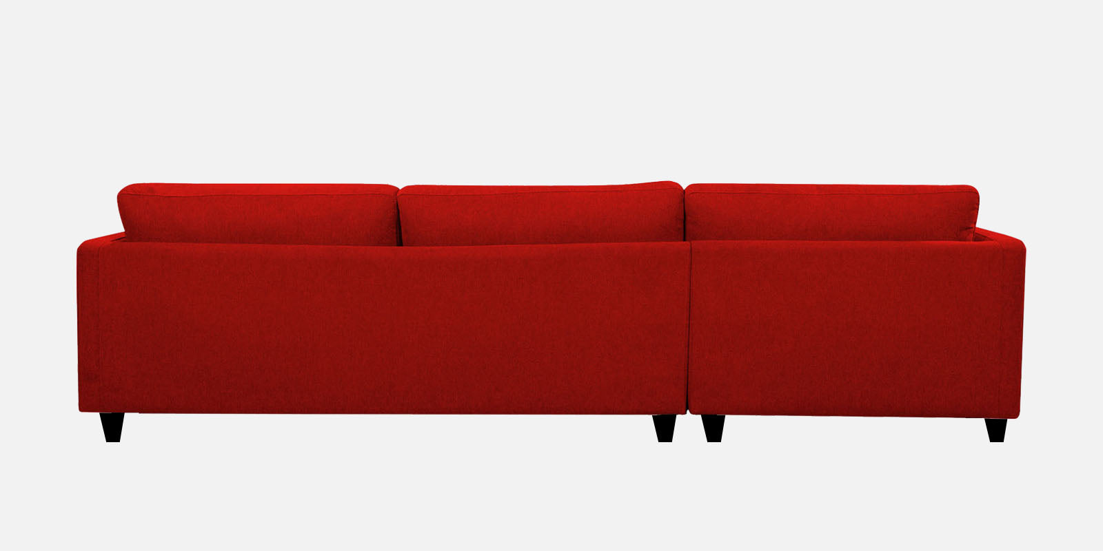 Kera Fabric LHS Sectional Sofa (3+Lounger) In Ruby Red Colour