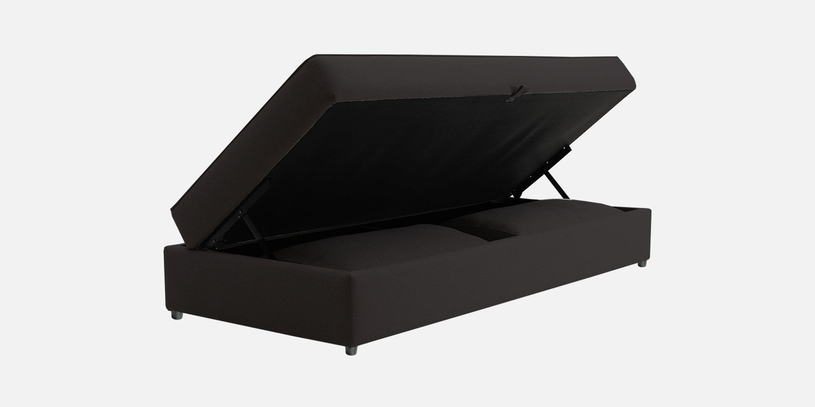 Vito Fabric Day Bed In Maba Grey Colour With Storage - Febonic Living