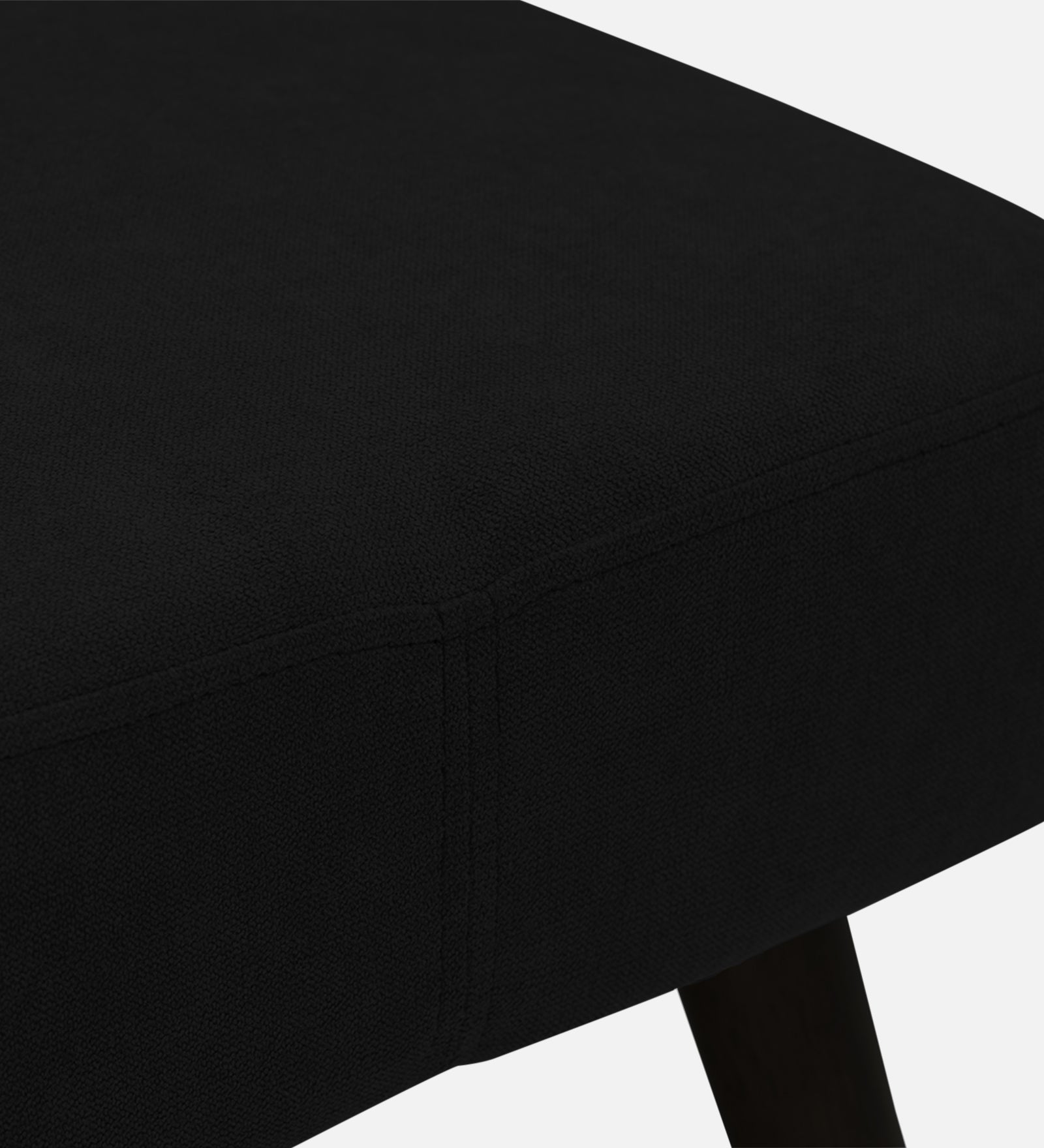 Luke Fabric Foot Stool In Zed Black Colour - Febonic Living