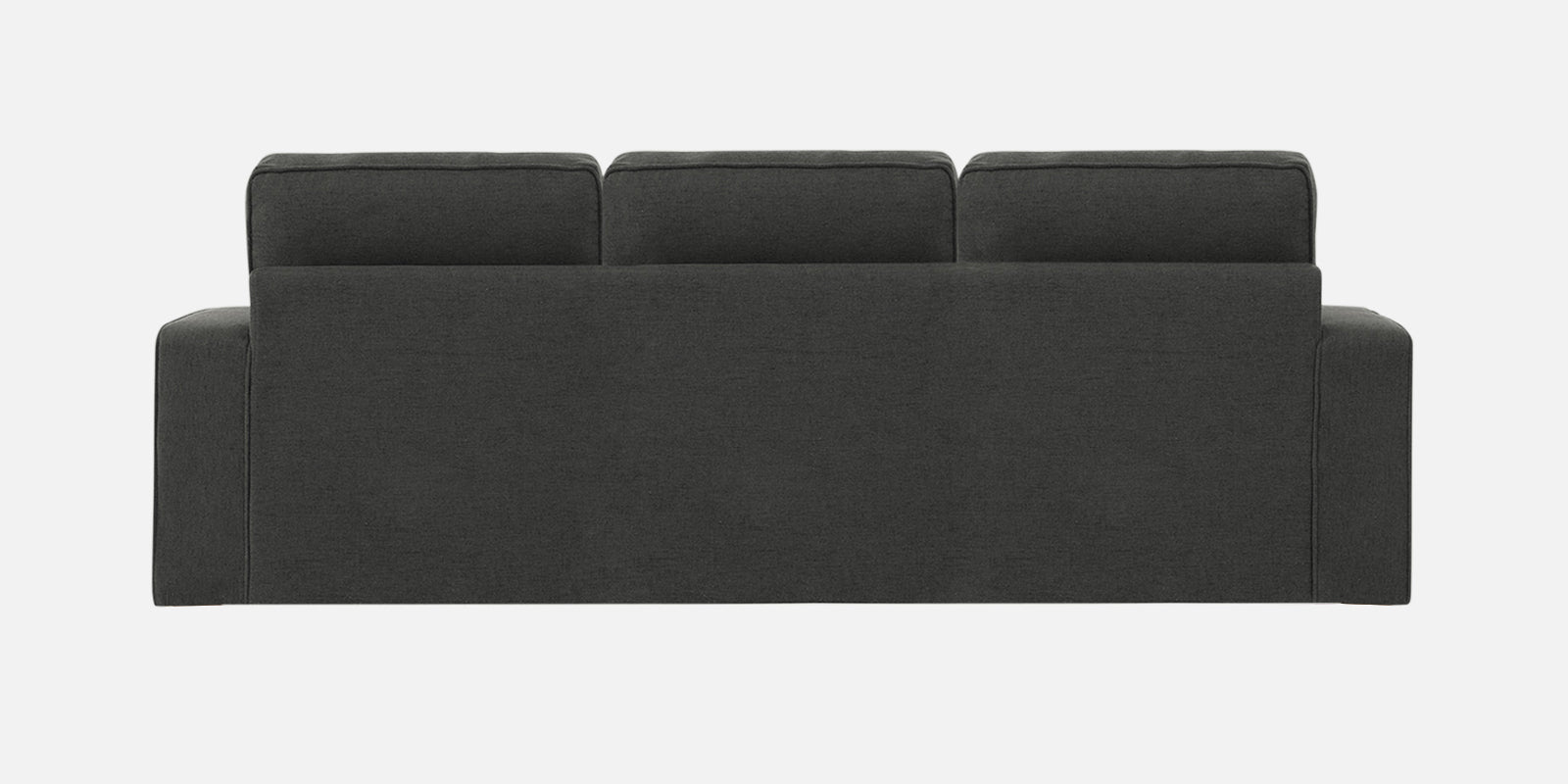 Kara Fabric 3 Seater Pull Out Sofa Cum Bed In Charcoal Gray Colour - Febonic Living