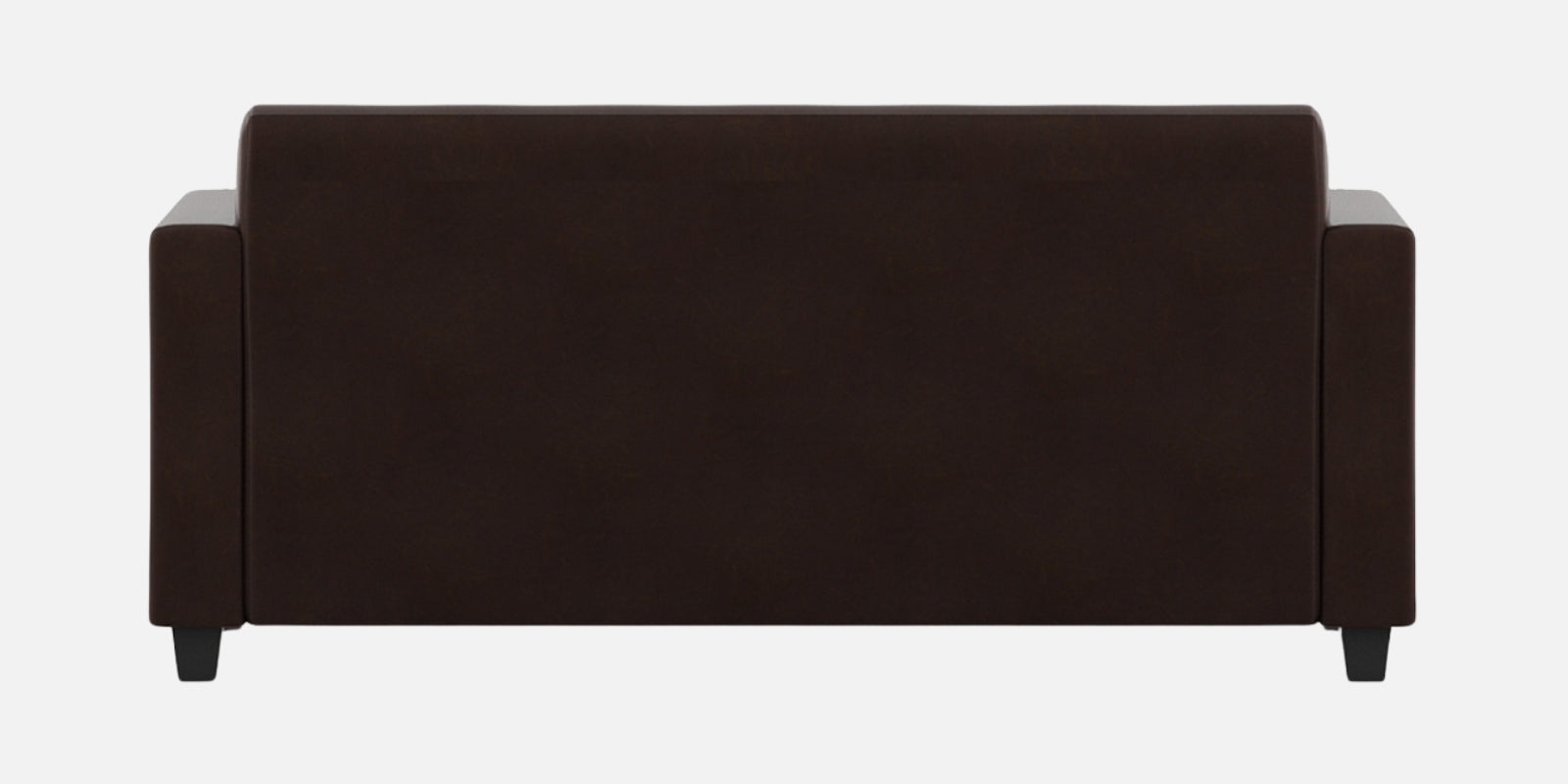 Baley Leatherette 3 Seater Sofa In Dark Brown Colour - Febonic Living
