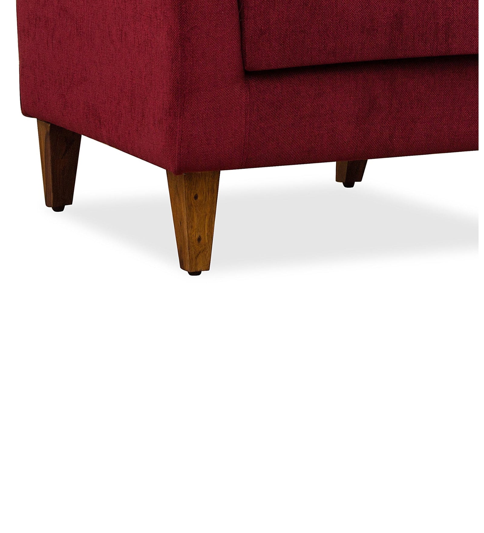 HIPPO Fabric Arm Chair In Blood Maroon Colour - Febonic Living