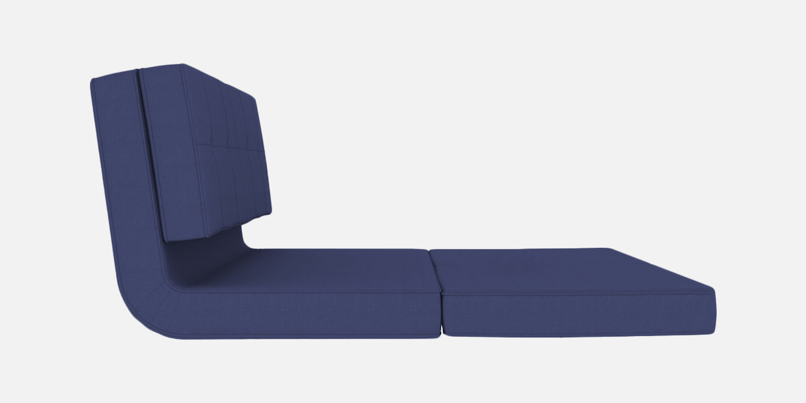 Cora Fabric 2 Seater Foldable Sofa Cum Bed In Denim Blue Colour - Febonic Living