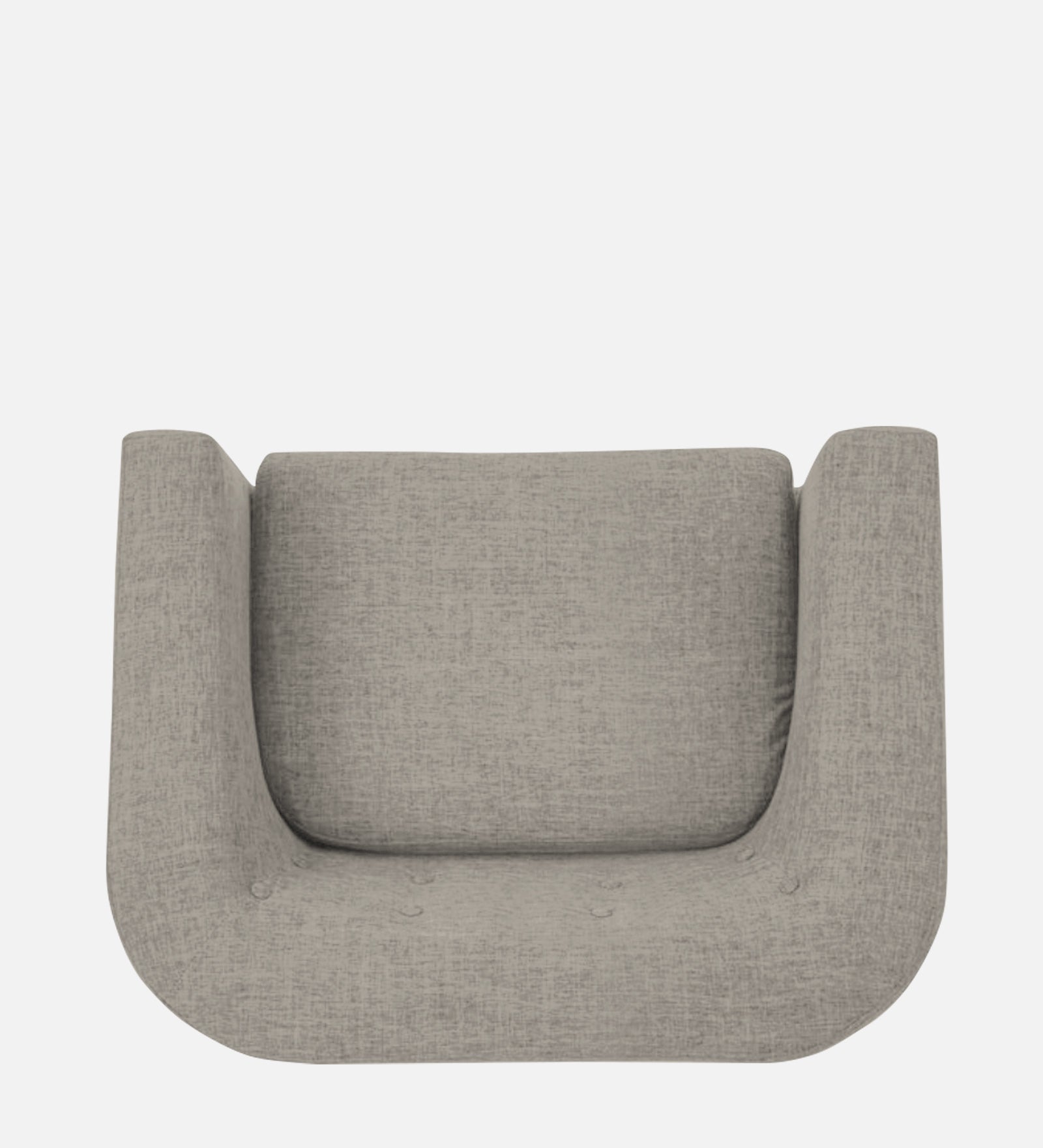 Casper Fabric 1 Seater Sofa In Ash Grey Colour - Febonic Living