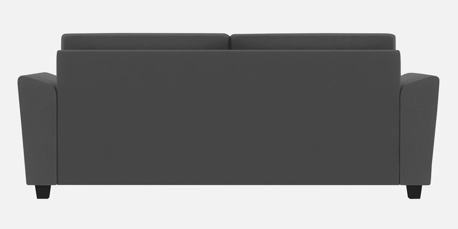 Daku Fabric 3 Seater Sofa In Charcoal Grey Colour - Febonic Living