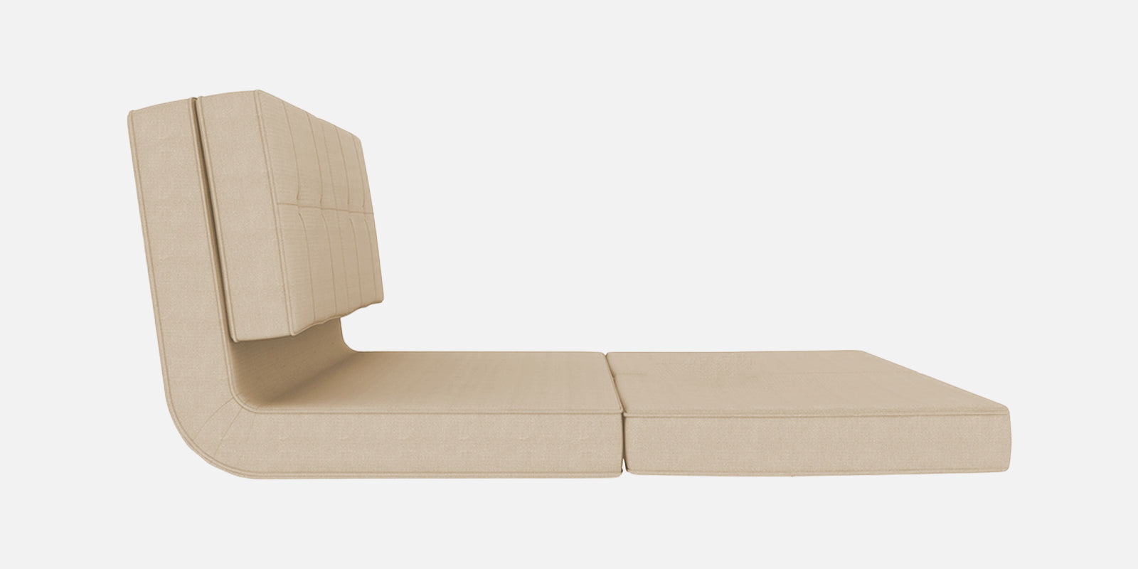 Cora Fabric 2 Seater Foldable Sofa Cum Bed In Woom Beige Colour - Febonic Living