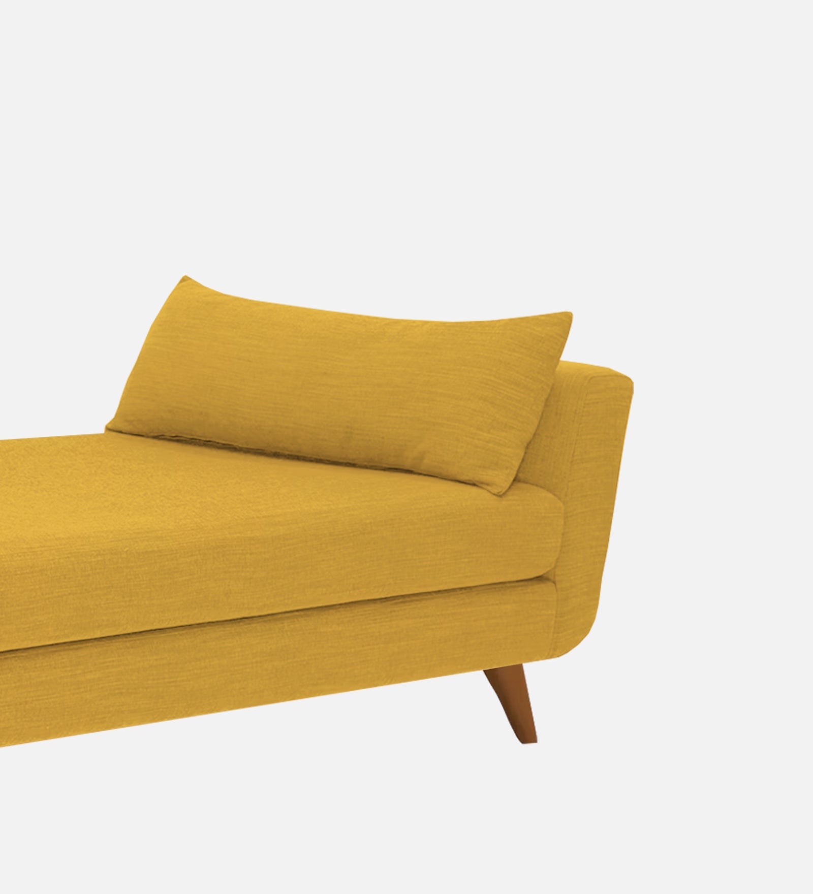 Jasmin Fabric Chaise Lounger In Bold Yellow Colour - Febonic Living