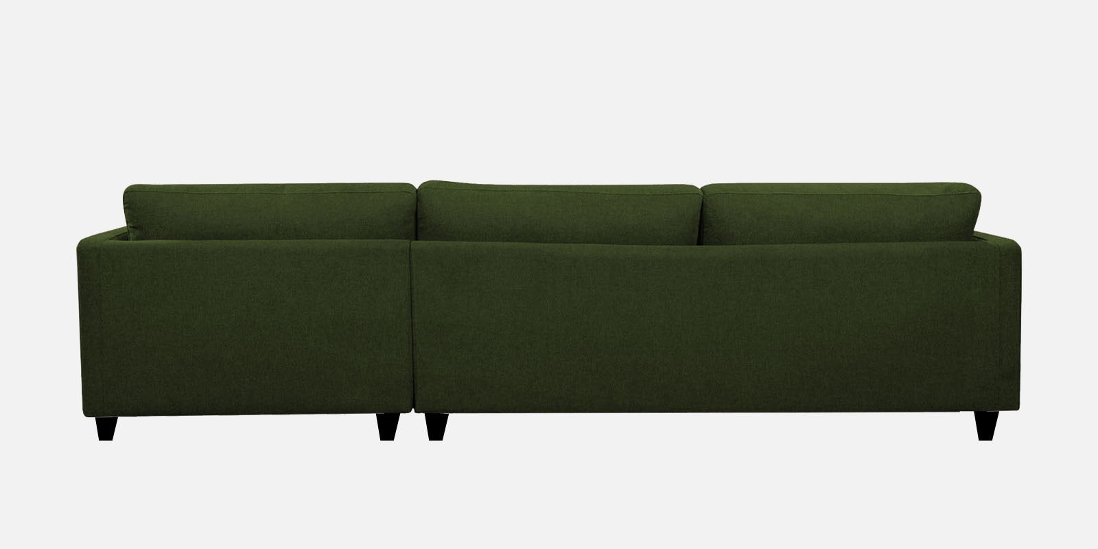 Kera Fabric RHS Sectional Sofa (3+Lounger) In Olive Green Colour - Febonic Living