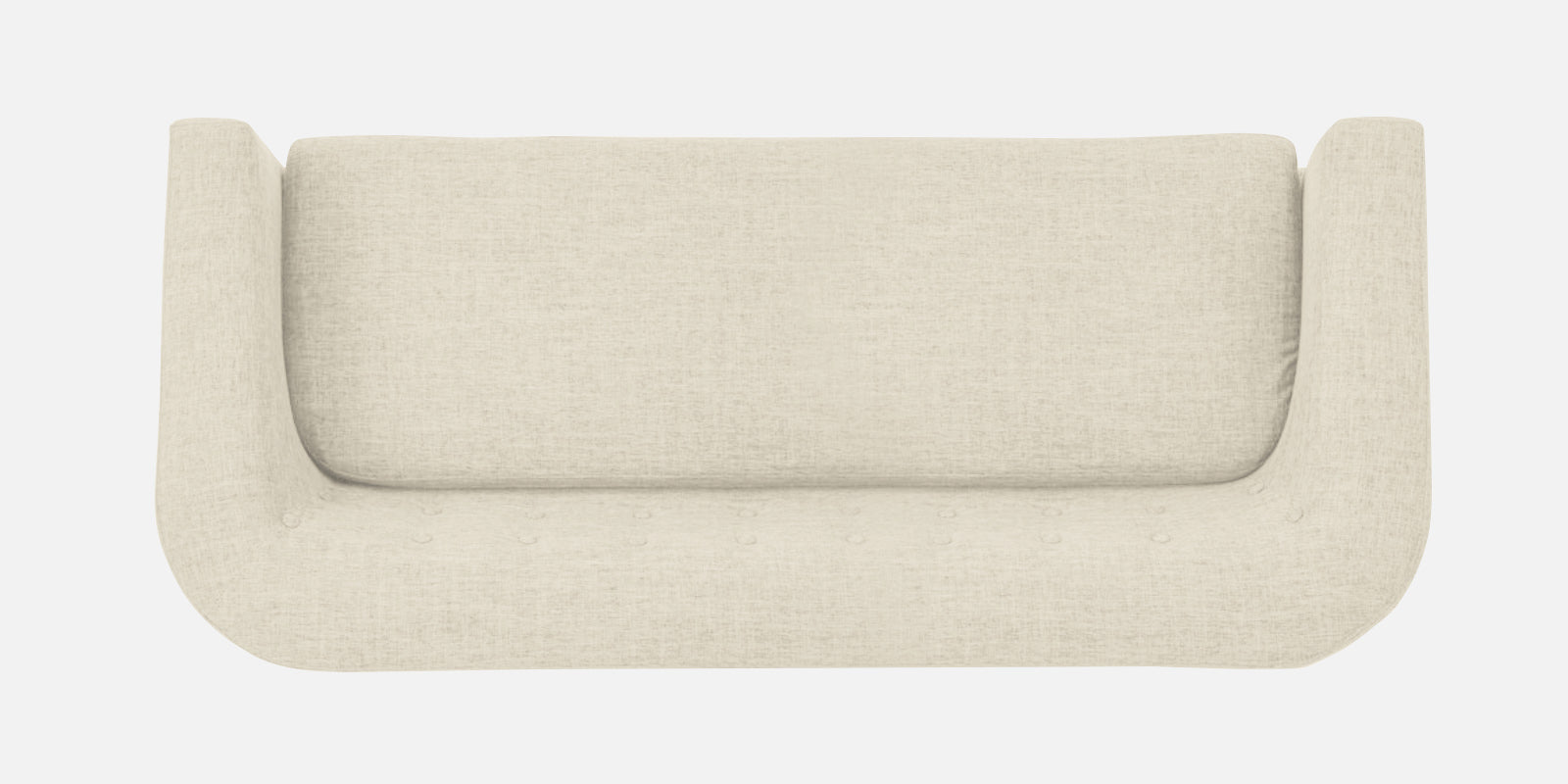 Casper Fabric 3 Seater Sofa In Ivory Cream Colour - Febonic Living