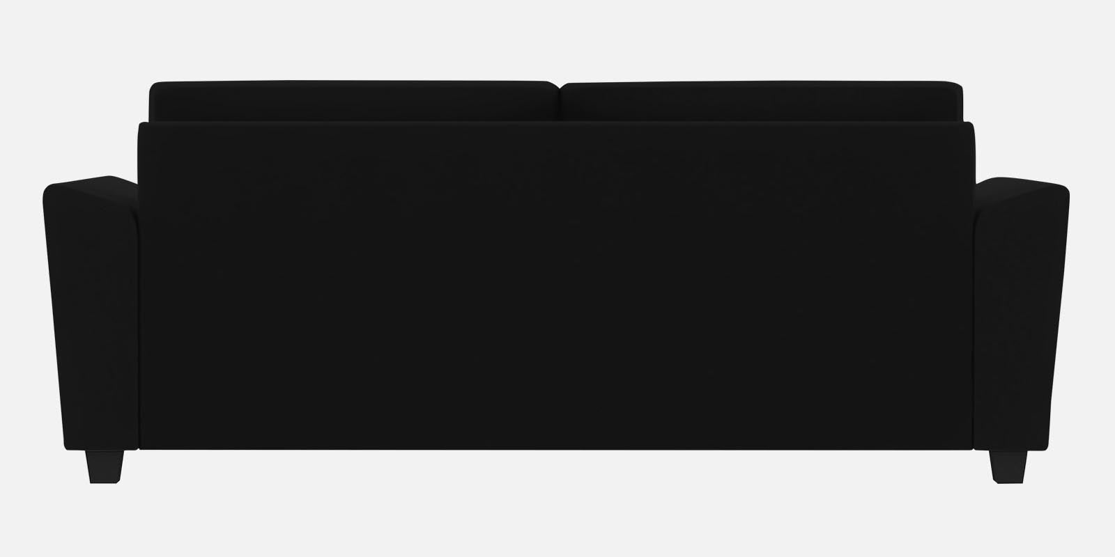 Daku Fabric 3 Seater Sofa In Zed Black Colour - Febonic Living