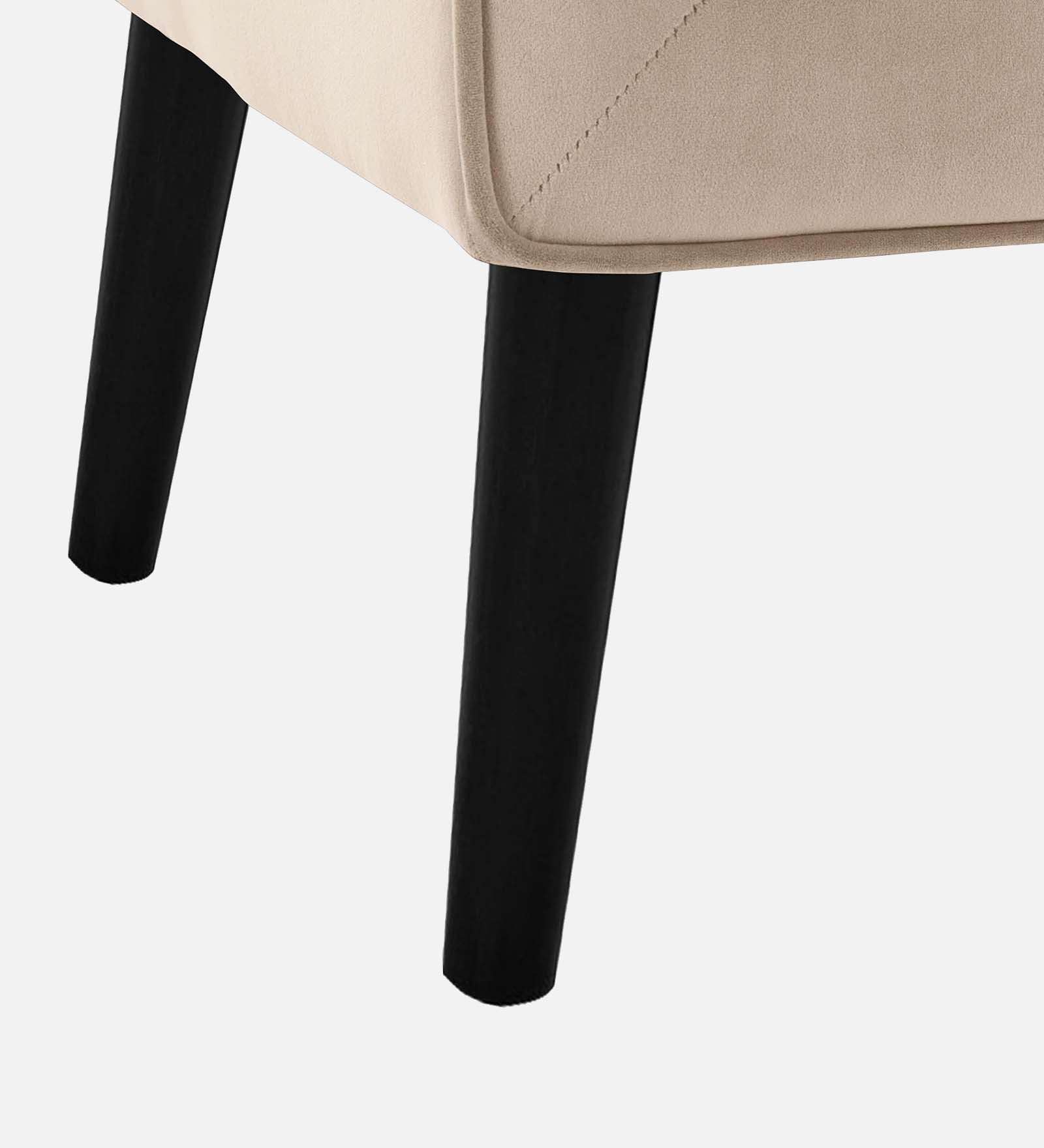 Ame Velvet Upholstered Arm Chair In camel beige Colour - Febonic Living