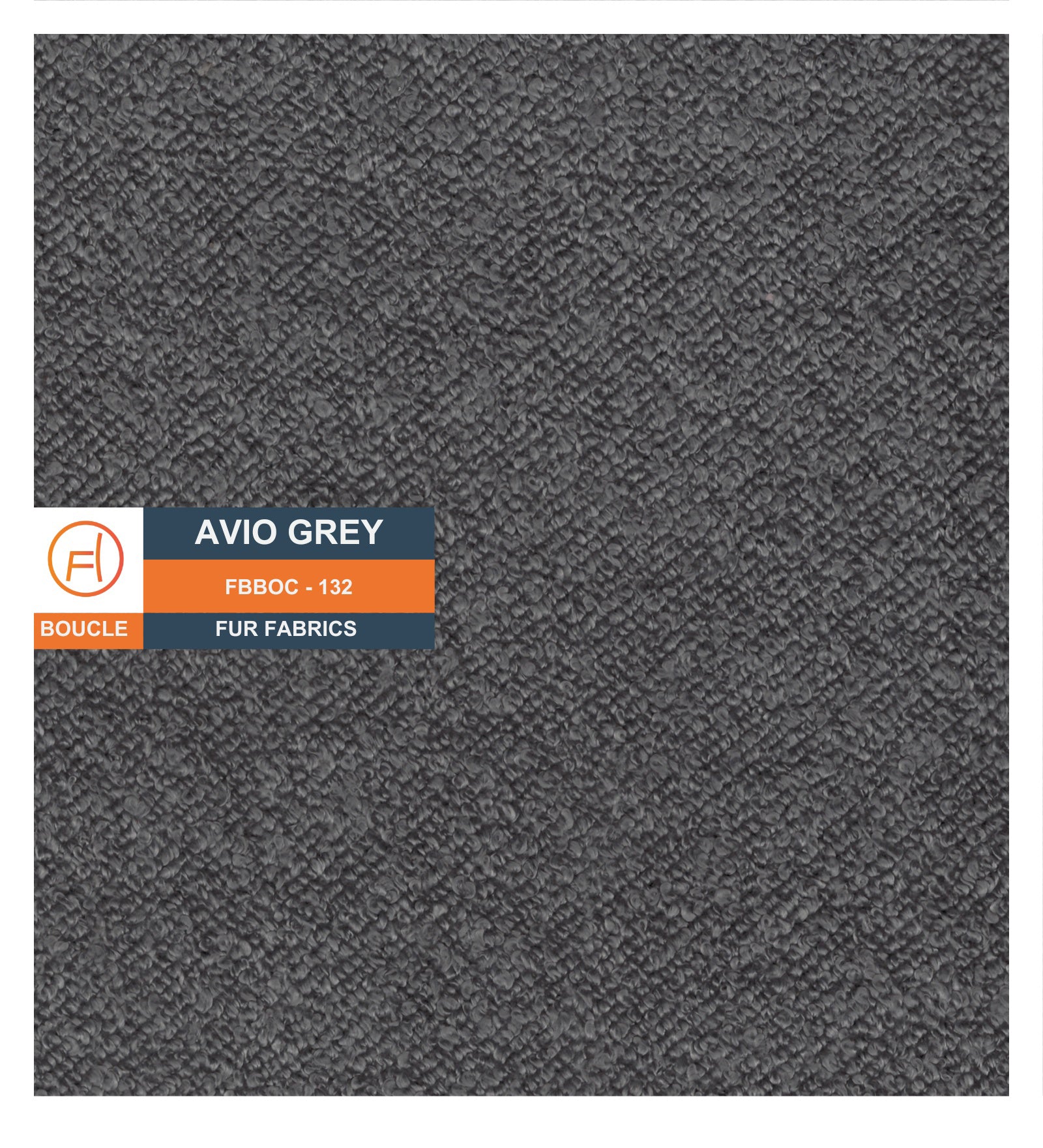 Noki Boucle Fabric Ottoman In Avio Grey Colour With Storage - Febonic Living
