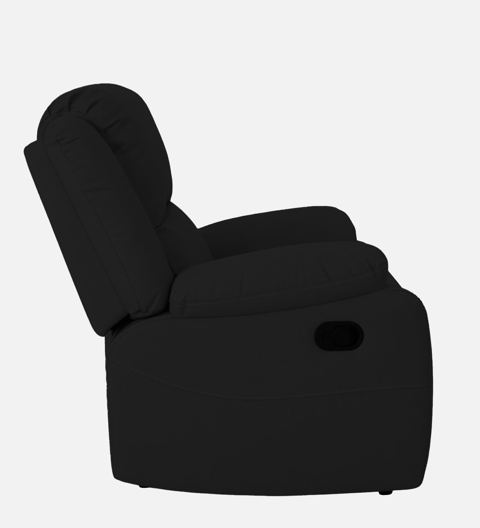 Adley Fabric 1 Seater Manual Recliner In Heather Black Colour - Febonic Living