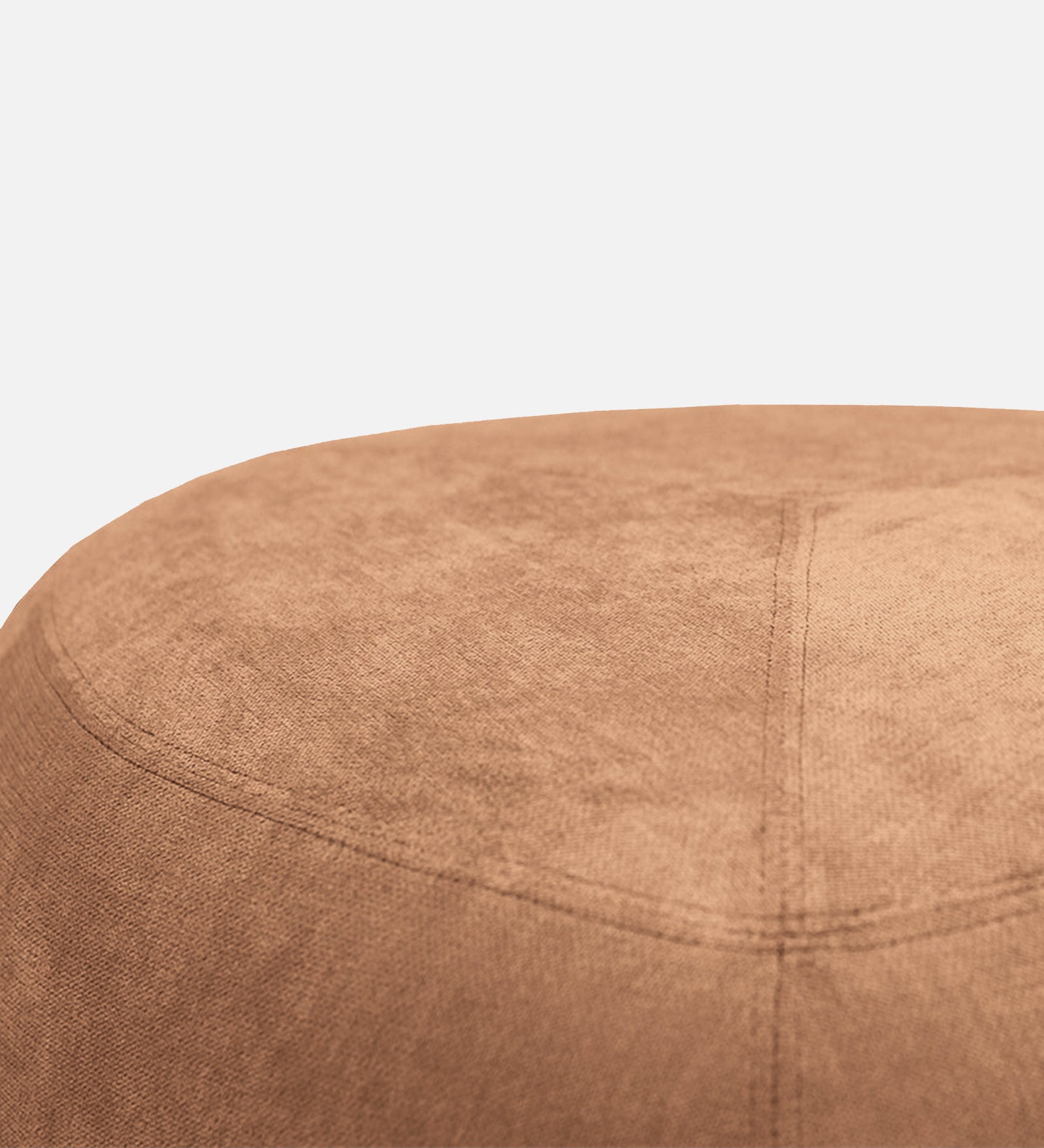 Keori Fabric Pouffe In Cosmic Beige Colour - Febonic Living