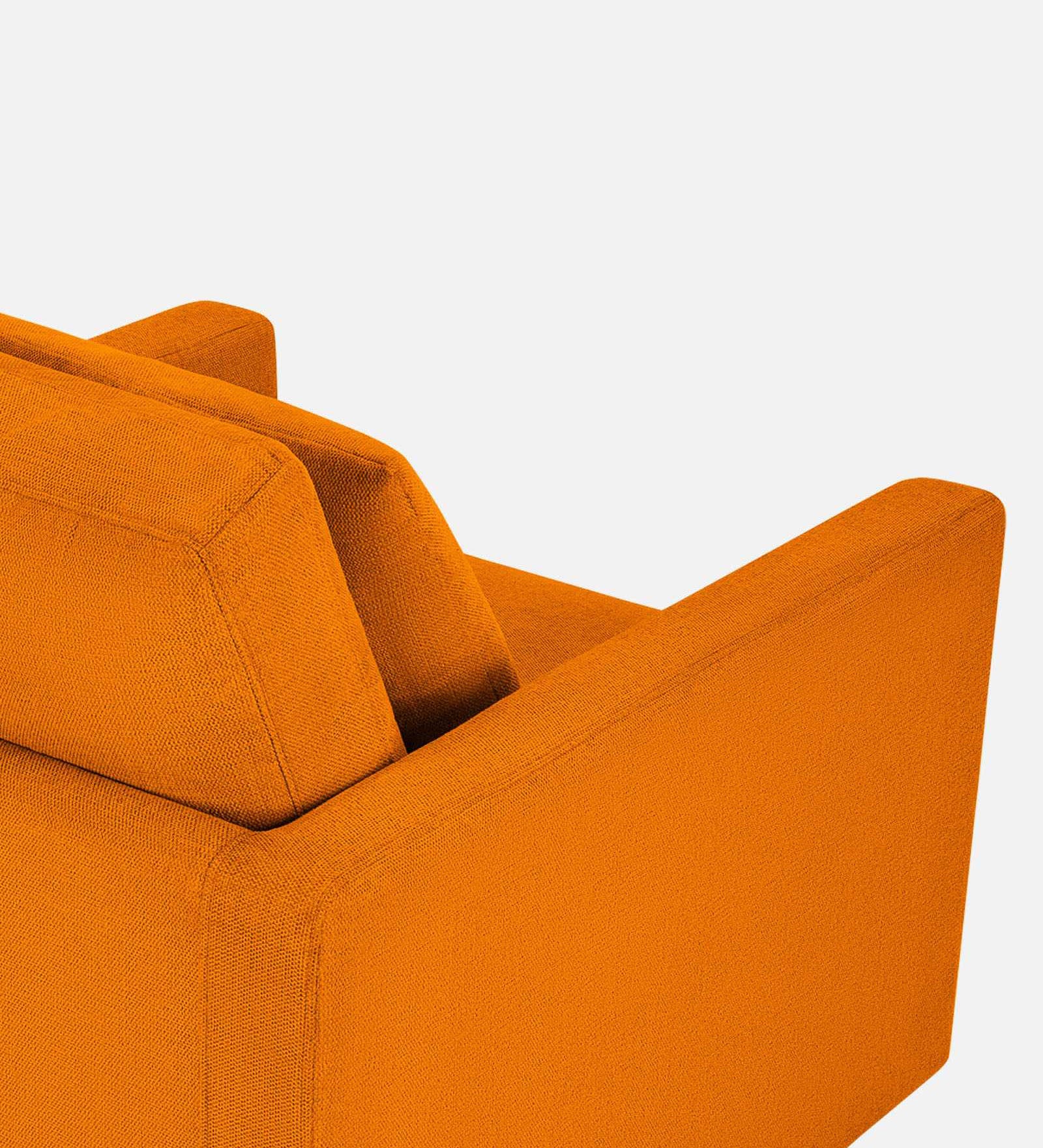 Kera Fabric 1 Seater Sofa in Vivid Orange Colour