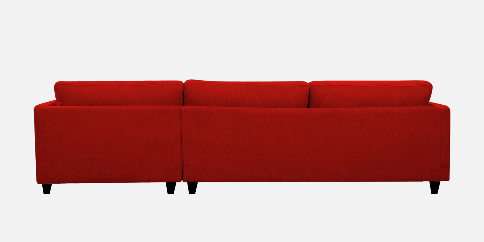 Kera Fabric RHS Sectional Sofa (3+Lounger) In Ruby Red Colour - Febonic Living