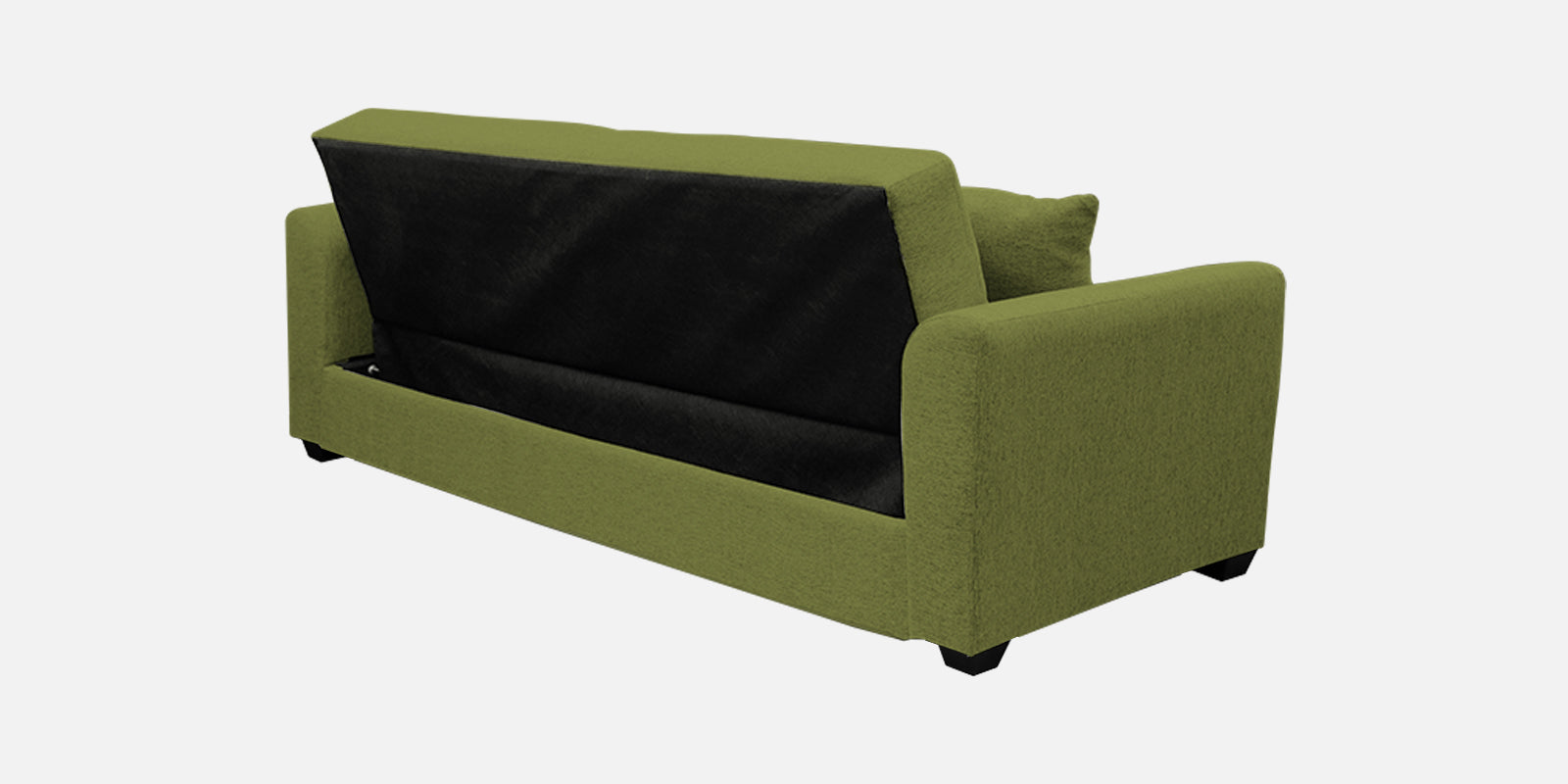 Bony Fabric 3 Seater Convertible Sofa Cum Bed In Lime Green Colour - Febonic Living