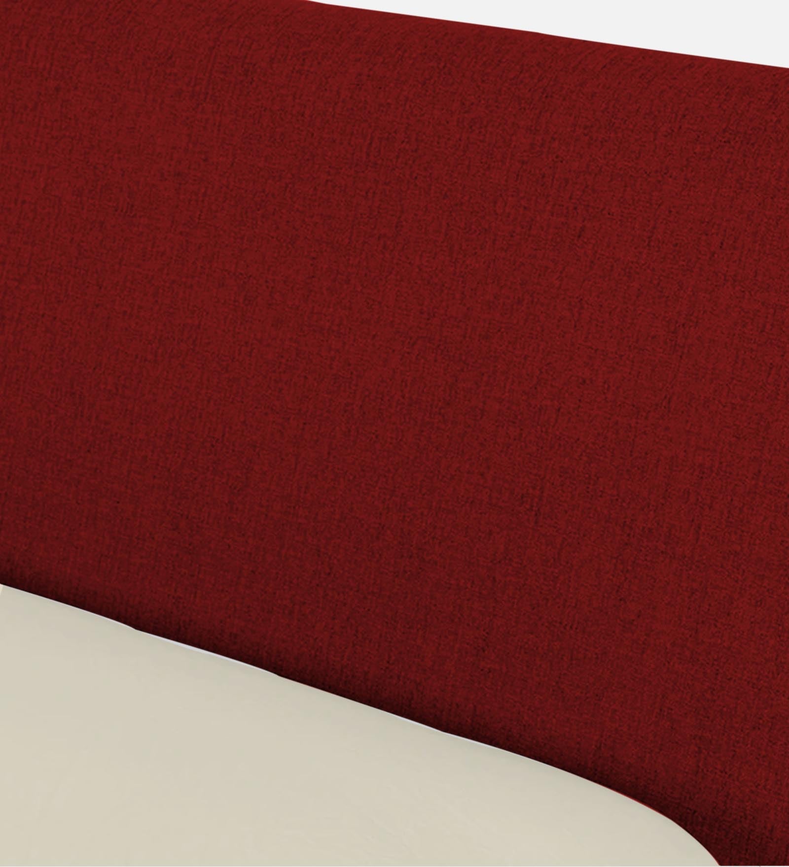 Catla Fabric Upholstered Queen Size Bed In Blood Maroon Colour - Febonic Living