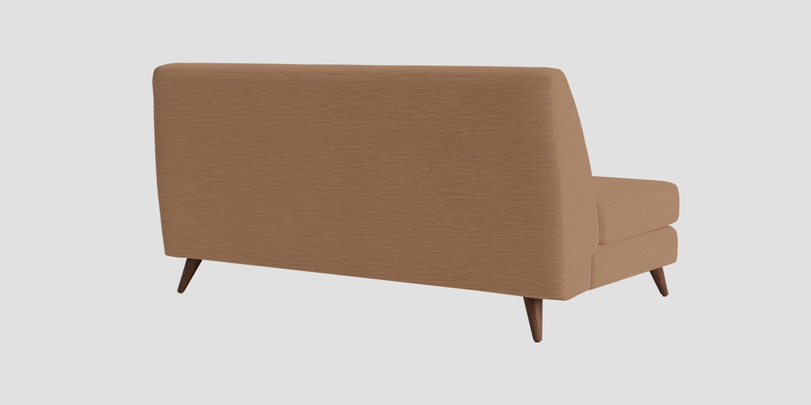 Jasmin Fabric 2 Seater Armless Sofa In Cosmic Beige Colour - Febonic Living