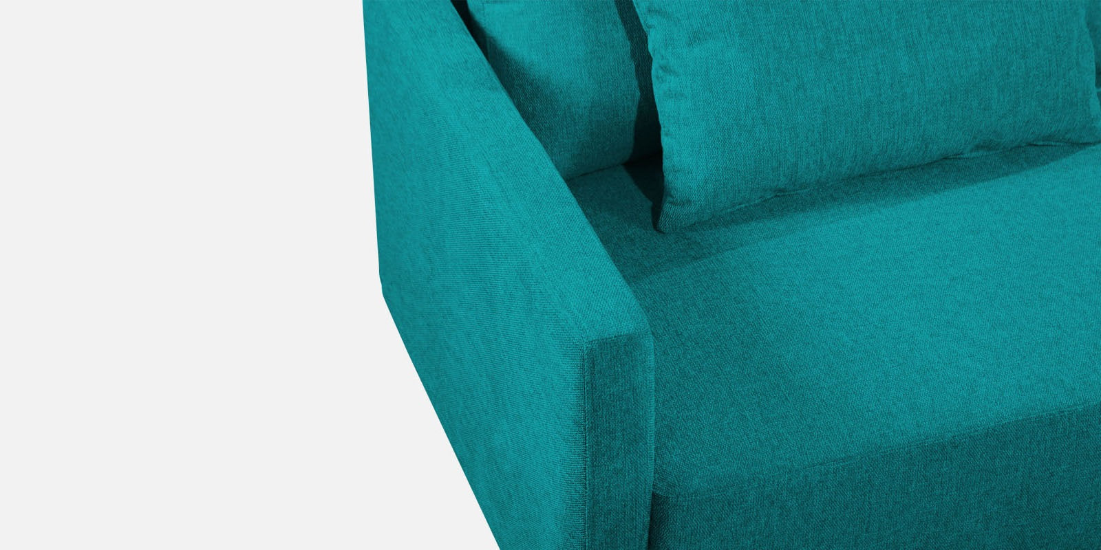 Kera Fabric RHS Sectional Sofa (3+Lounger) In Sea green Colour - Febonic Living