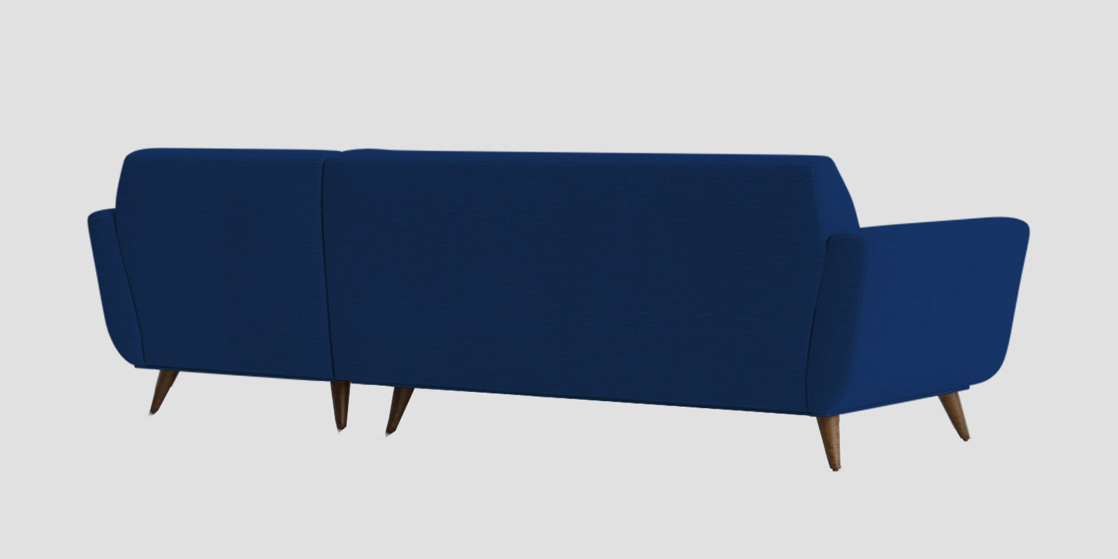 Jasmin Fabric LHS Sectional Sofa (3+ Lounger)In Royal Blue Colour - Febonic Living