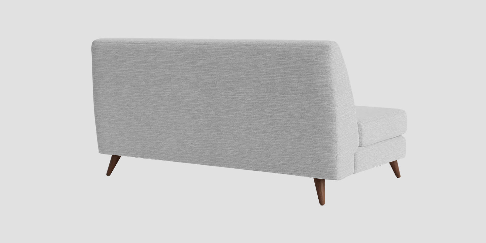 Jasmin Fabric 2 Seater Armless Sofa In Lit Grey Colour - Febonic Living