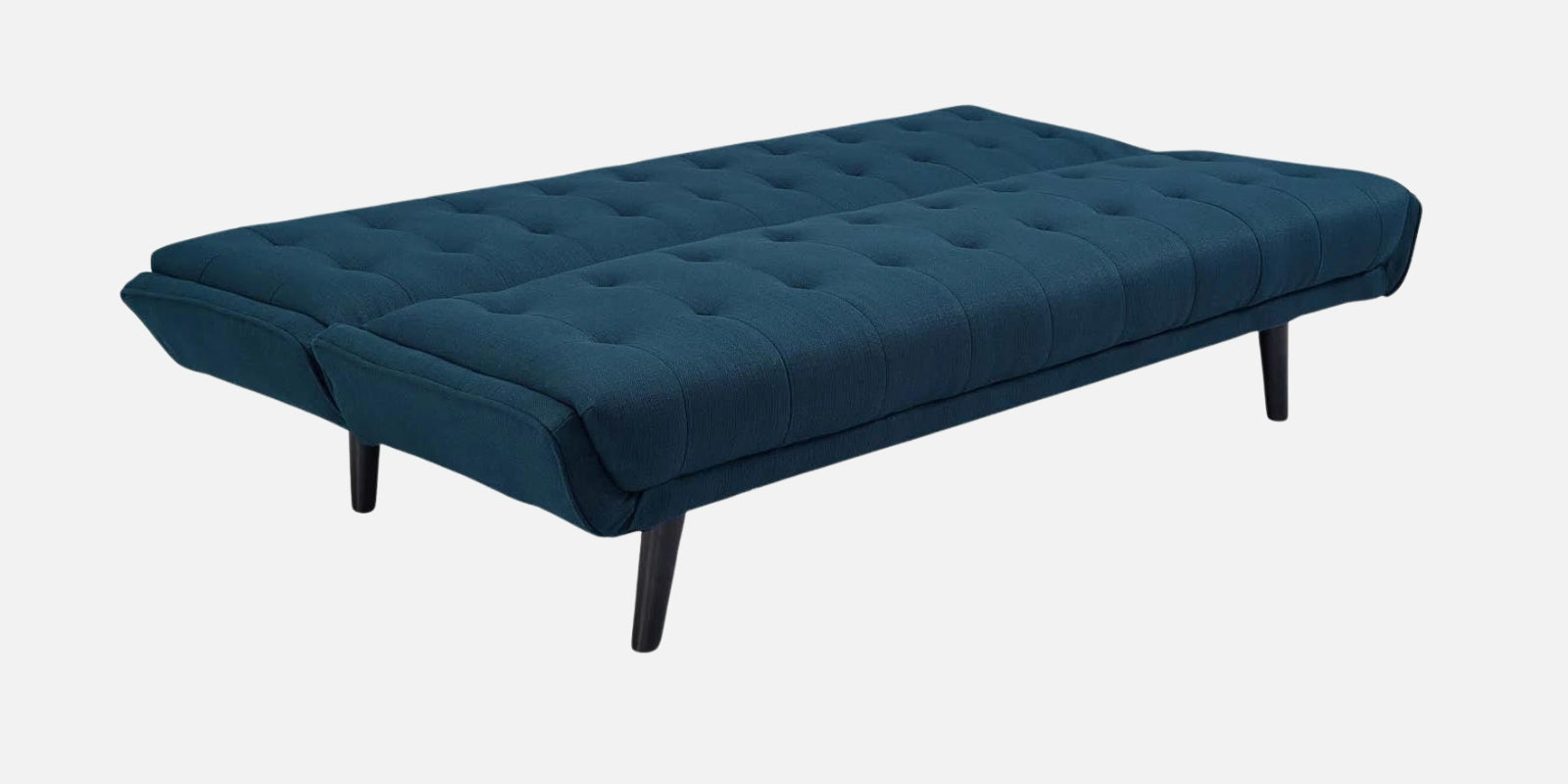 Saso Fabric Convertible Sofa Cum Bed In Light Blue Colour - Febonic Living