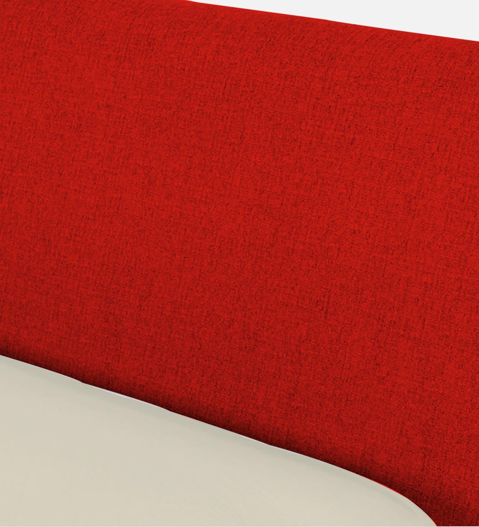 Catla Fabric Queen Size Bed In Ruby Red Colour - Febonic Living