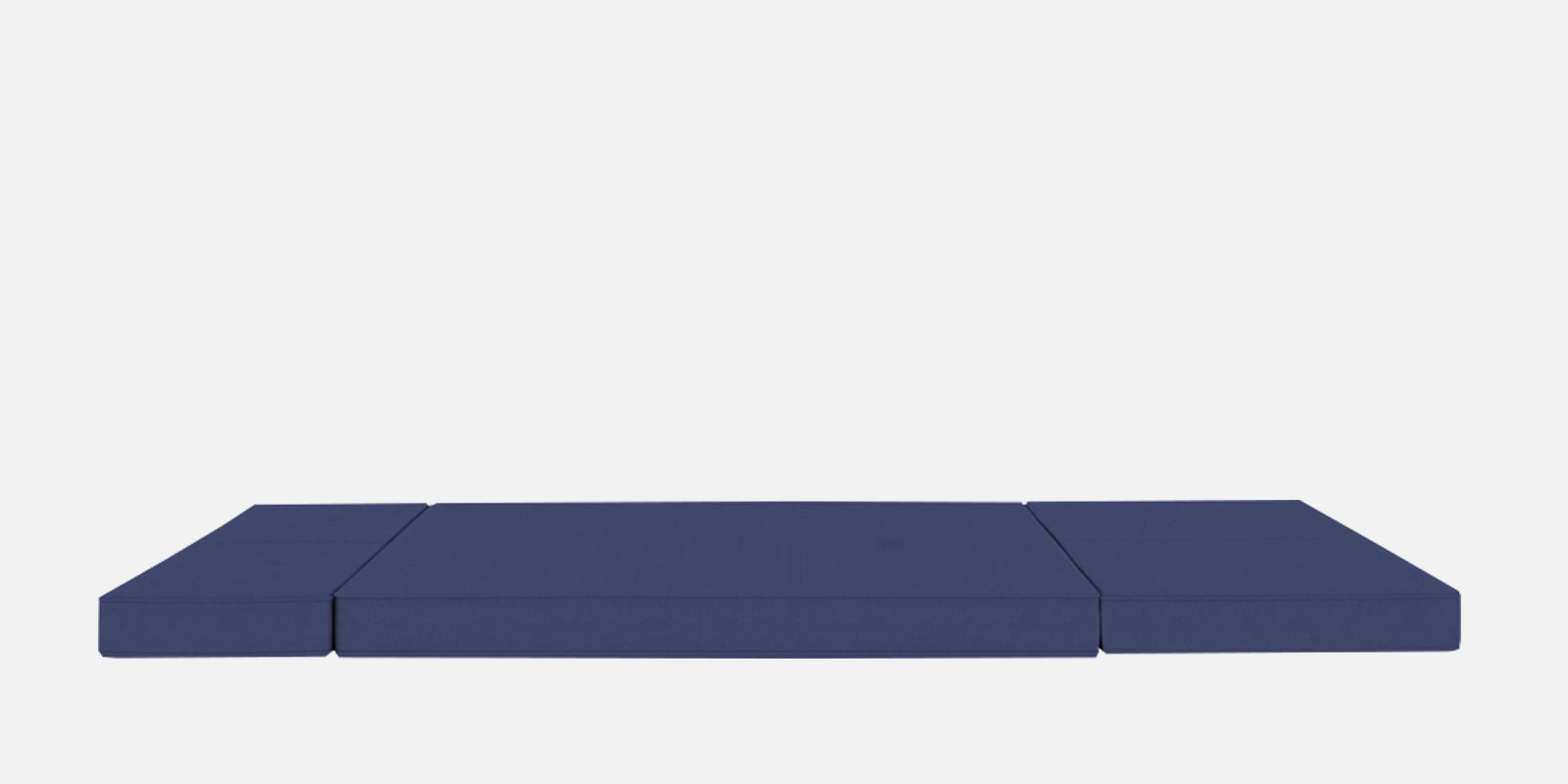 Cora Fabric 2 Seater Foldable Sofa Cum Bed In Denim Blue Colour - Febonic Living