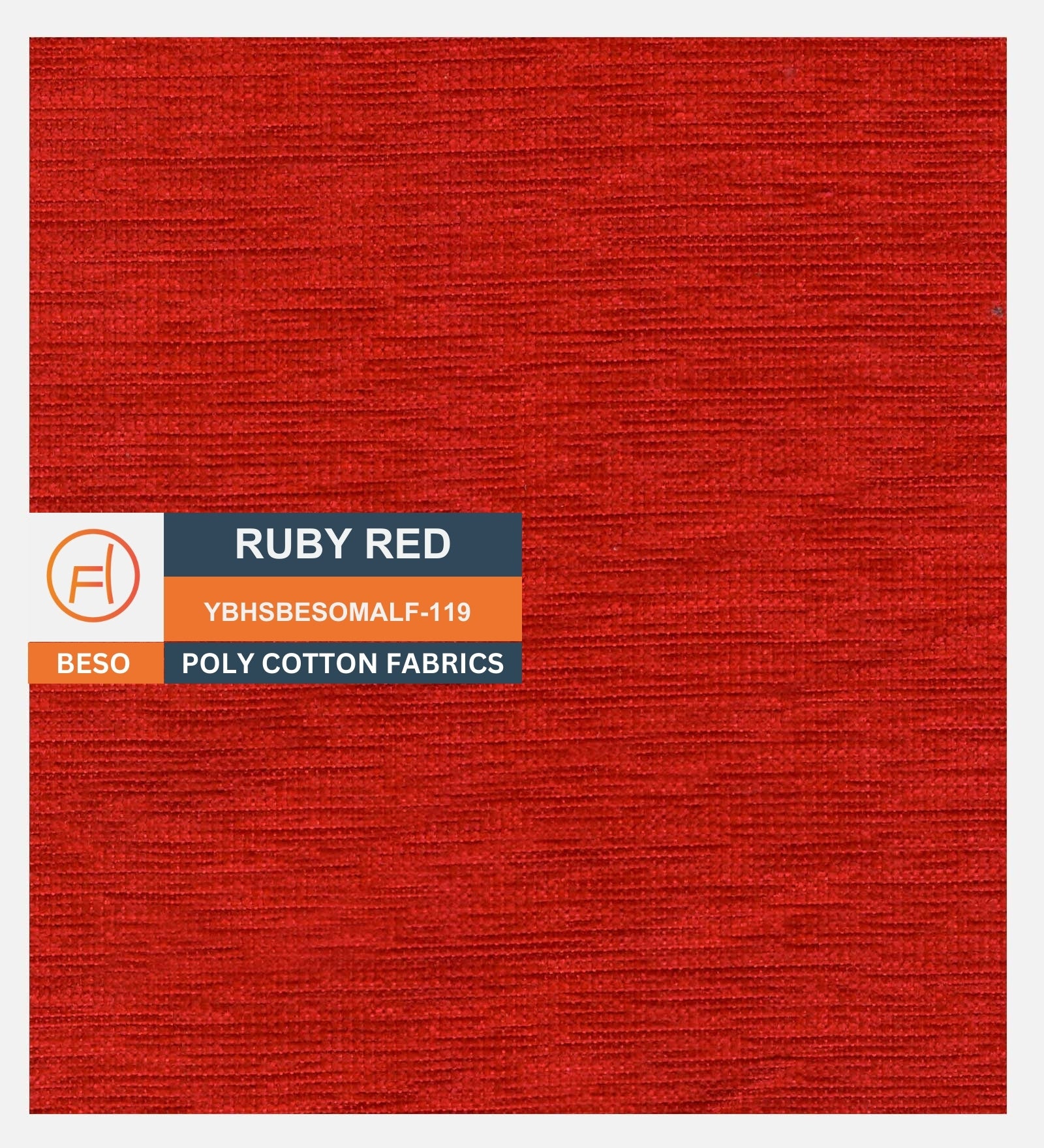 Luke Fabric Foot Stool In Ruby Red Colour - Febonic Living