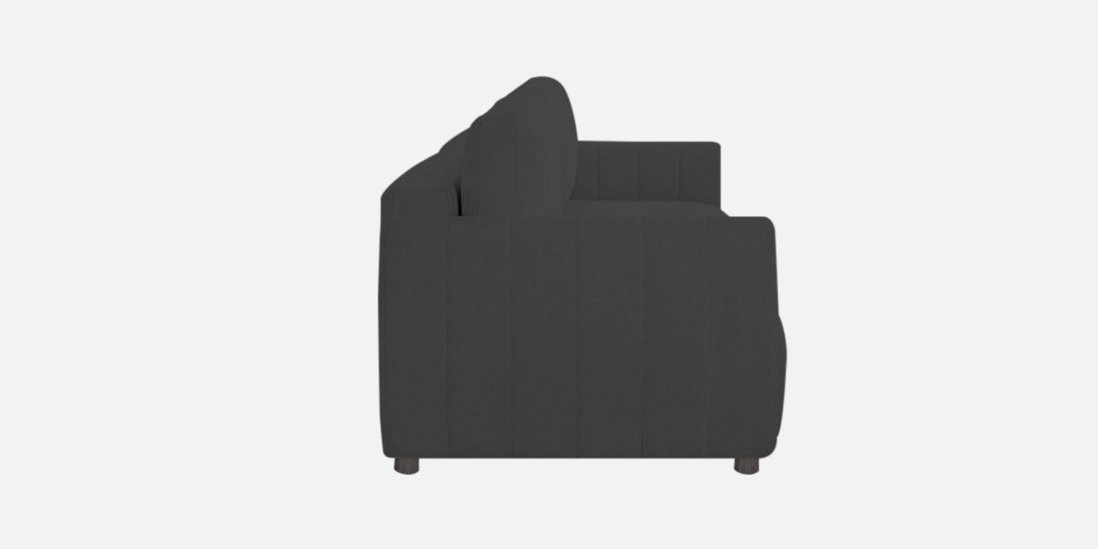 Vima Fabric 3 Seater Pull Out Sofa Cum Bed In Charcoal Grey Colour - Febonic Living