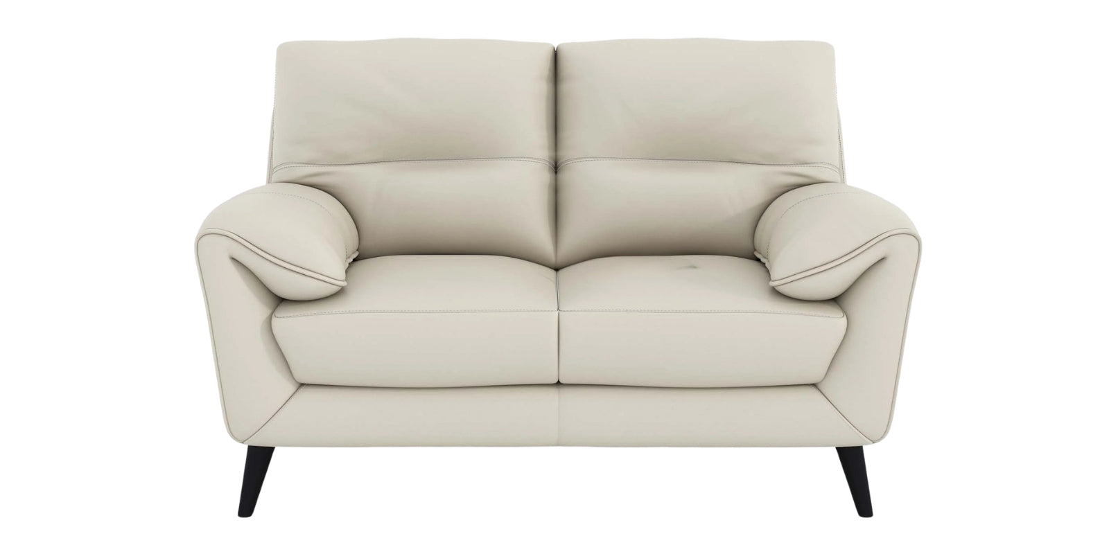 Amani Leatherette 2 Seater Sofa In Beige Colour - Febonic Living