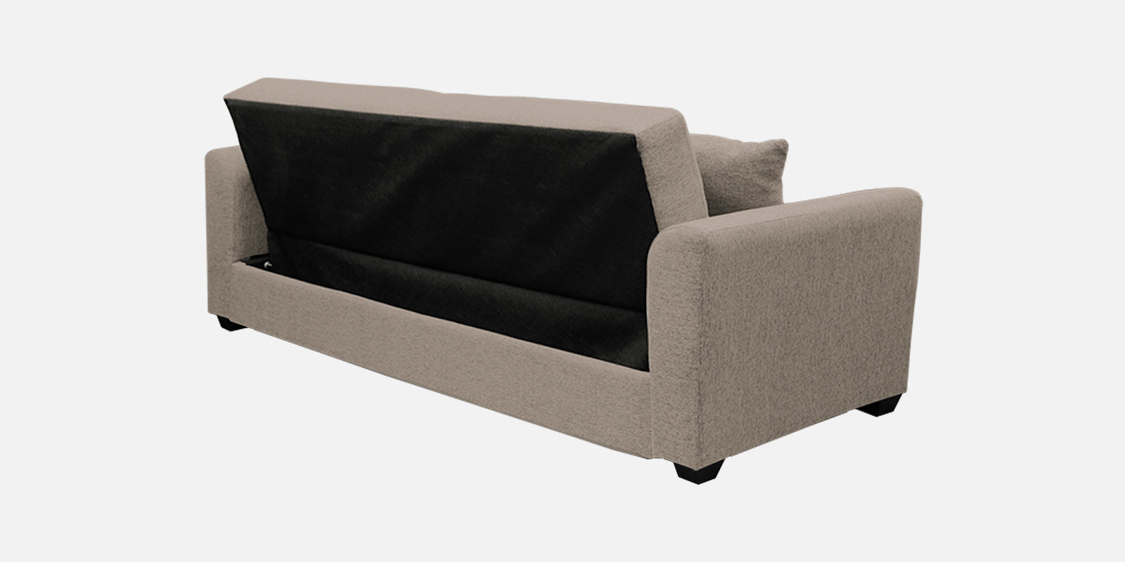 Bony Fabric 3 Seater Convertible Sofa Cum Bed In Khaki Beige Colour - Febonic Living
