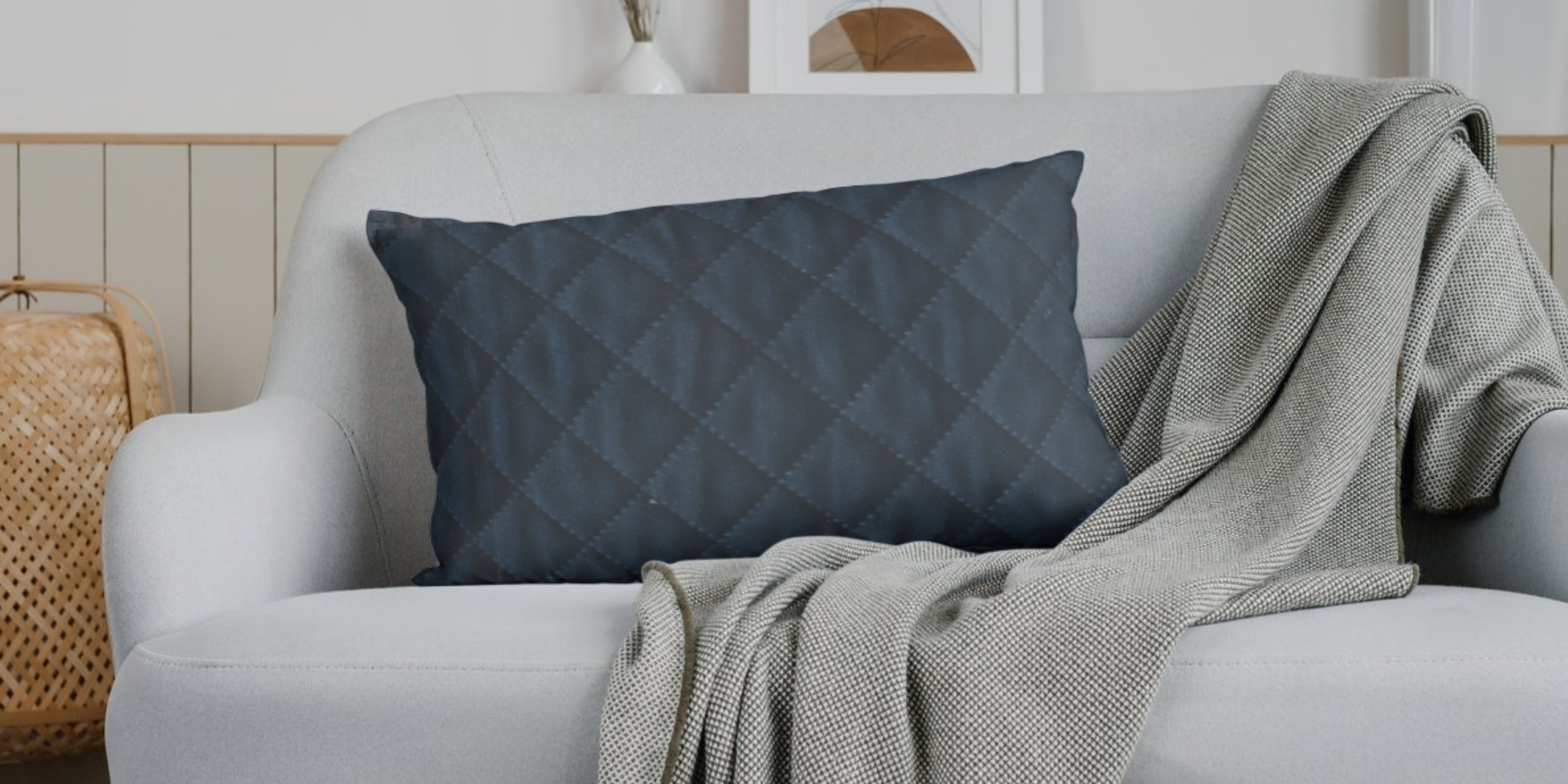 Velvet Quilted Fabric Swatch Navy Blue01 Code - Febonic Living